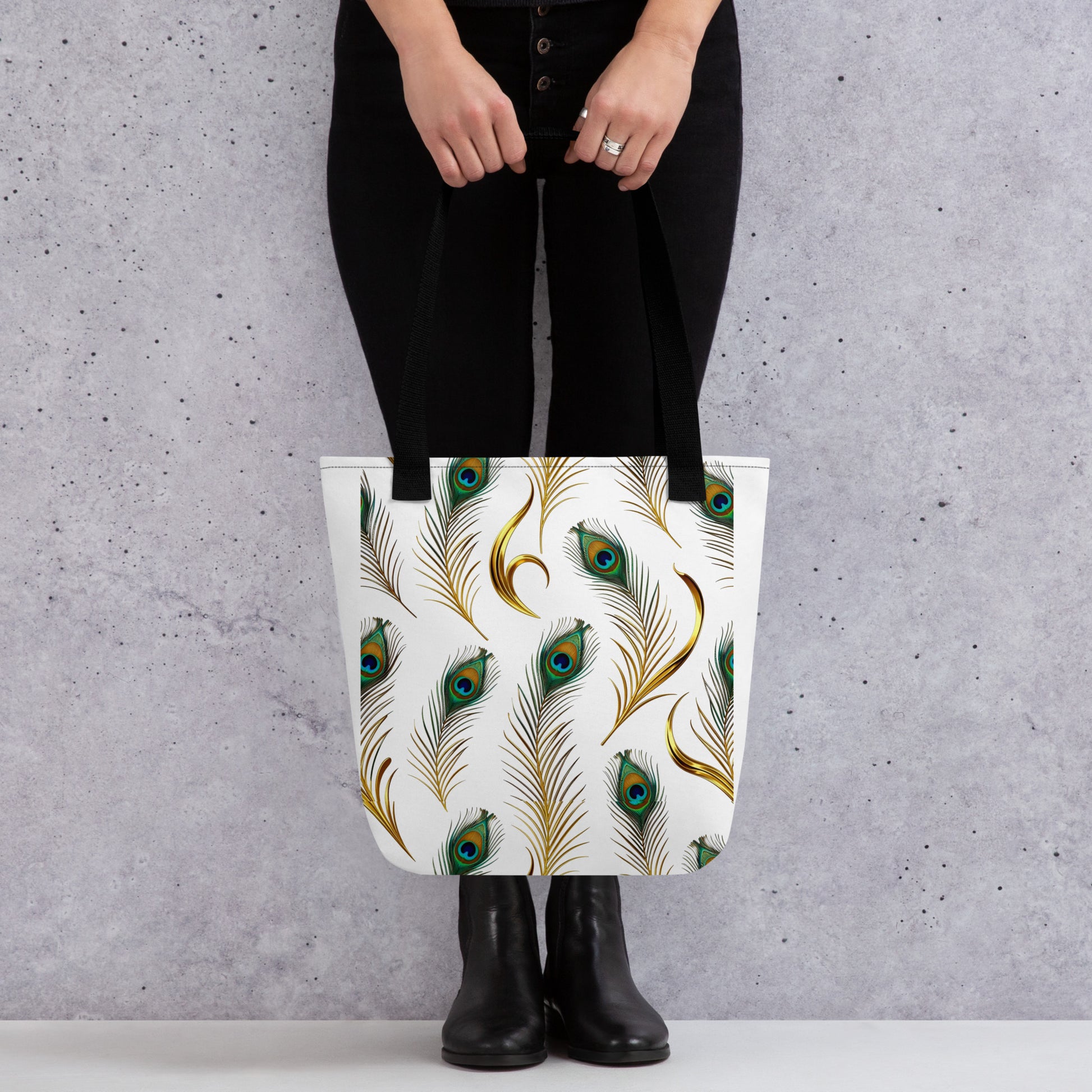 Tote bag - Peacock Majesty Tote Bag – For Visionary World-Class Achievers by printfluence.net