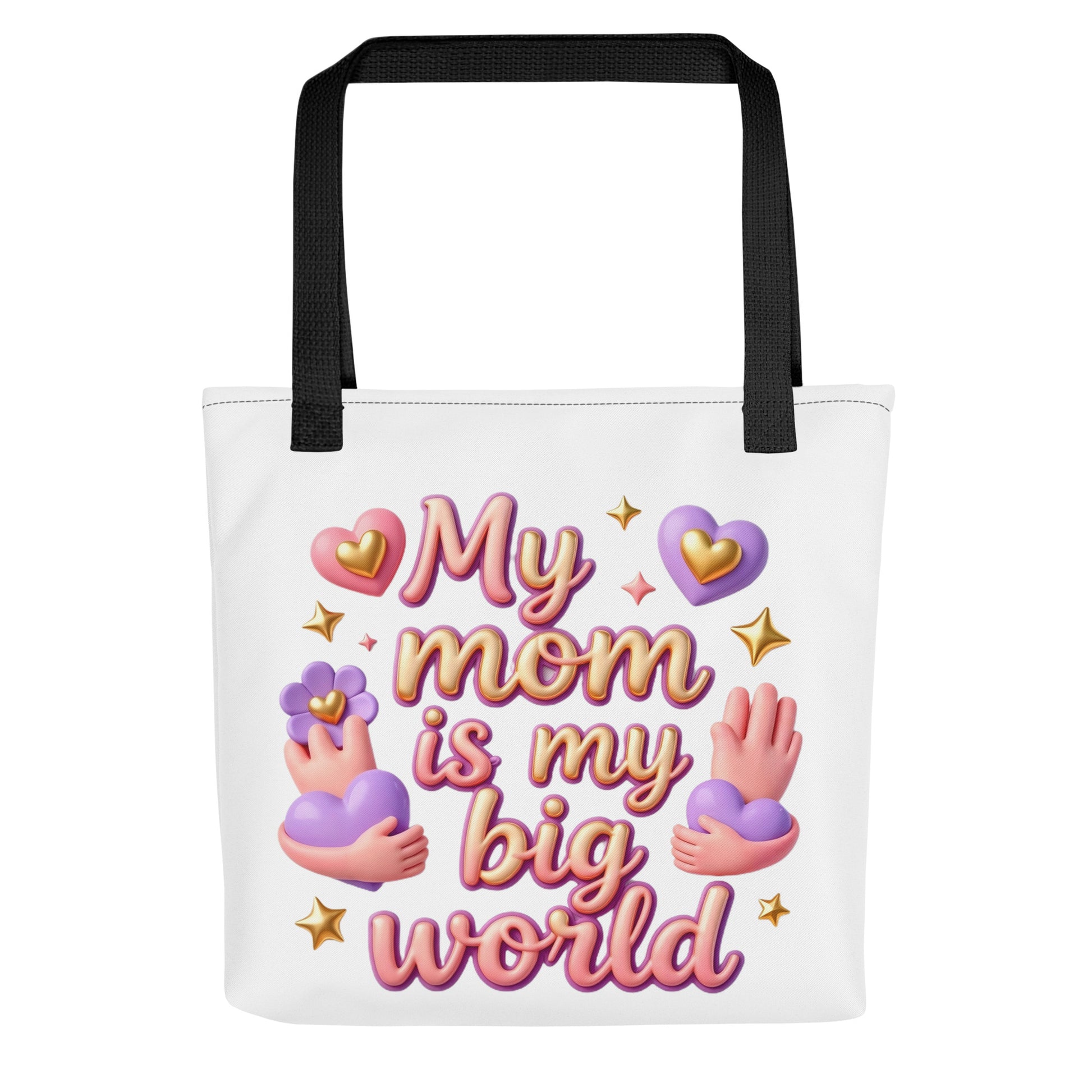 Tote bag - My Mom Is My Big World Tote Bag – Heartfelt Pride for Elite Achievers by printfluence.net