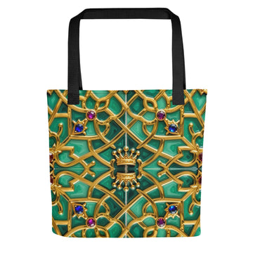 Tote bag - Royal Gold Elite Tote Bag – Luxury for Distinguished Tastemakers by printfluence.net