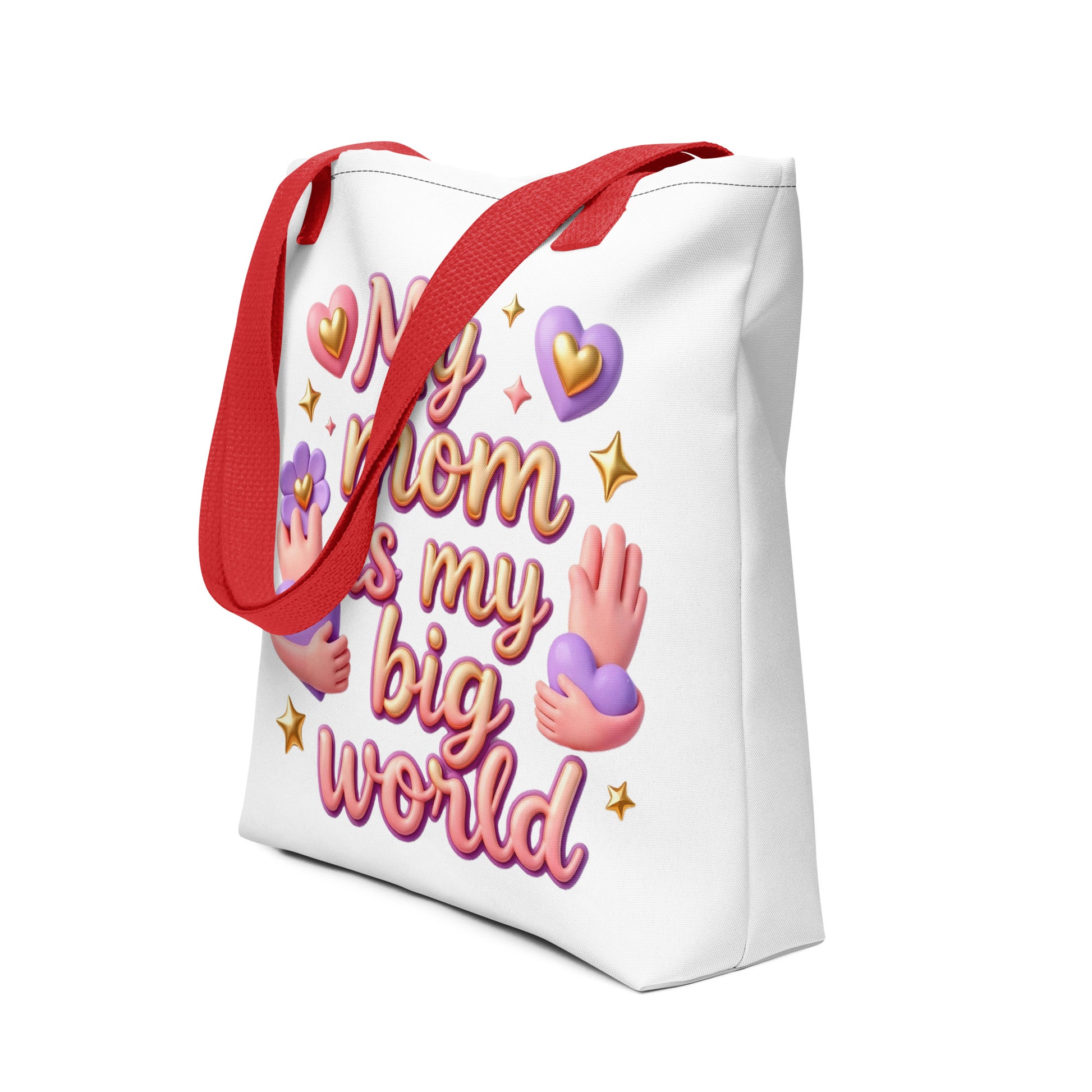Tote bag - My Mom Is My Big World Tote Bag – Heartfelt Pride for Elite Achievers by printfluence.net