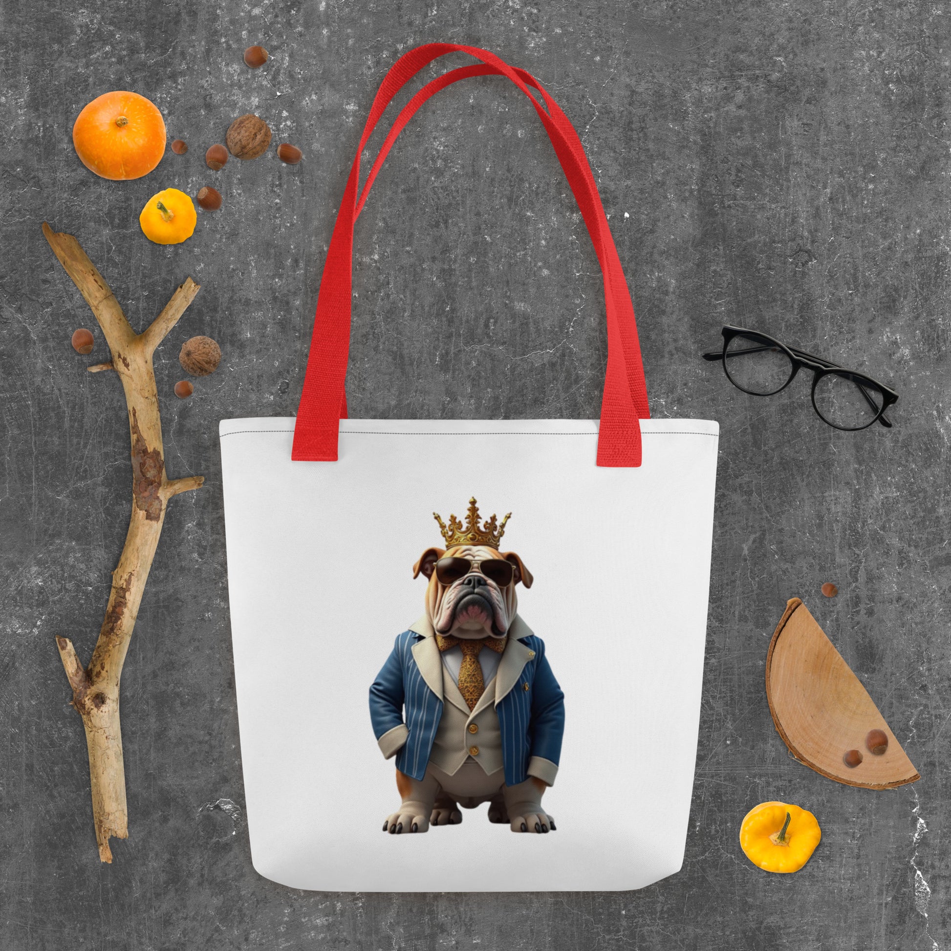 Tote bag - King Bulldog Boss Tote Bag – For Elite Moguls & Champions by printfluence.net