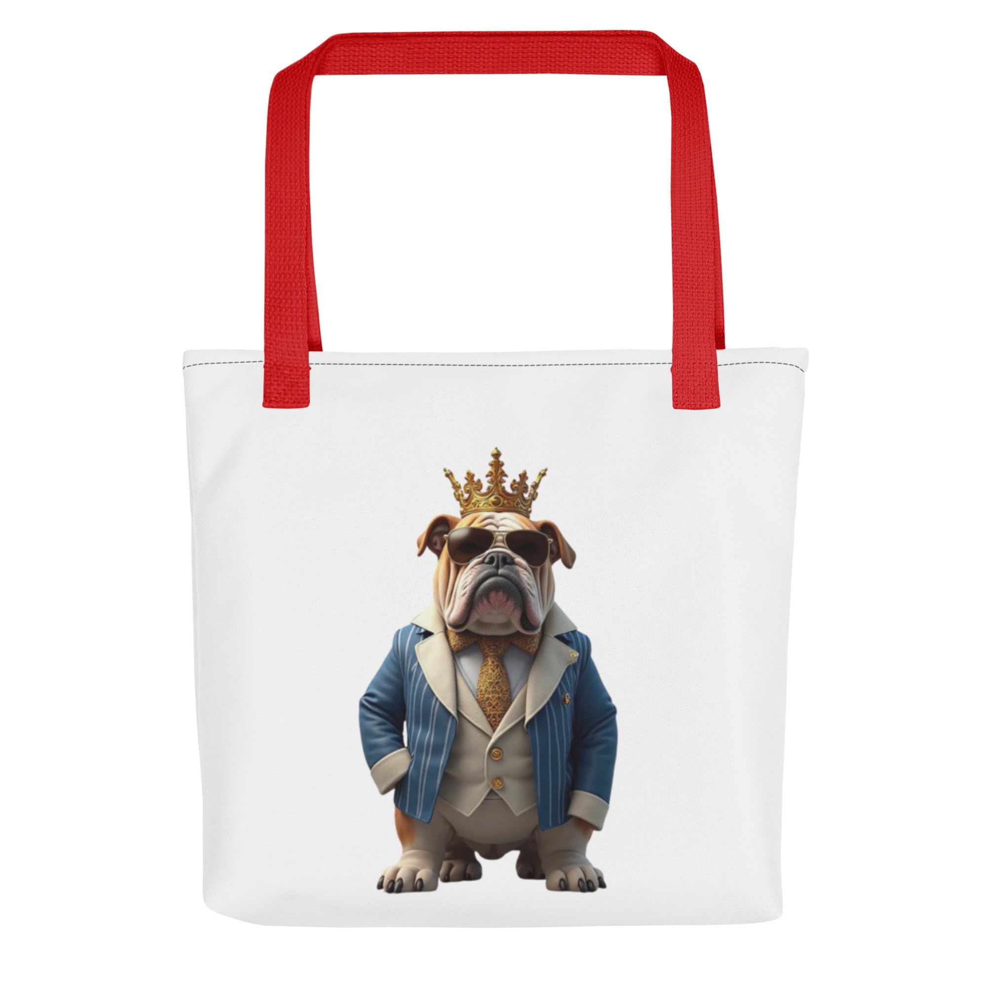 Tote bag - King Bulldog Boss Tote Bag – For Elite Moguls & Champions by printfluence.net
