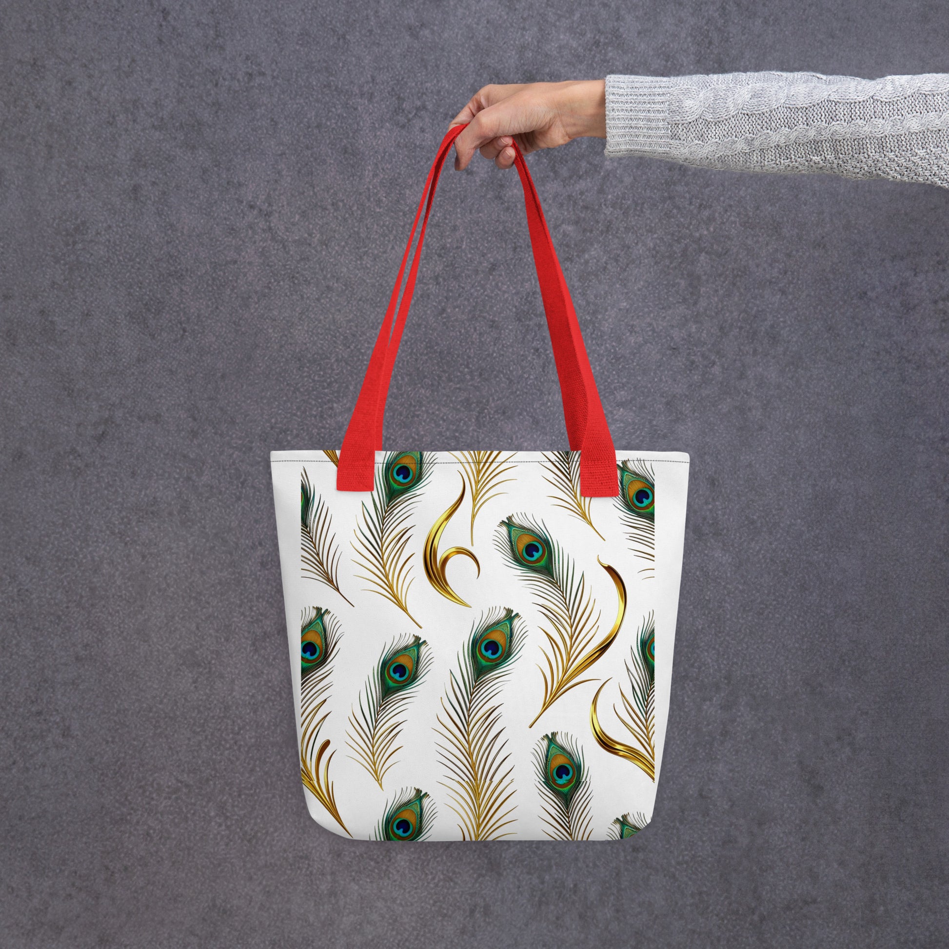 Tote bag - Peacock Majesty Tote Bag – For Visionary World-Class Achievers by printfluence.net
