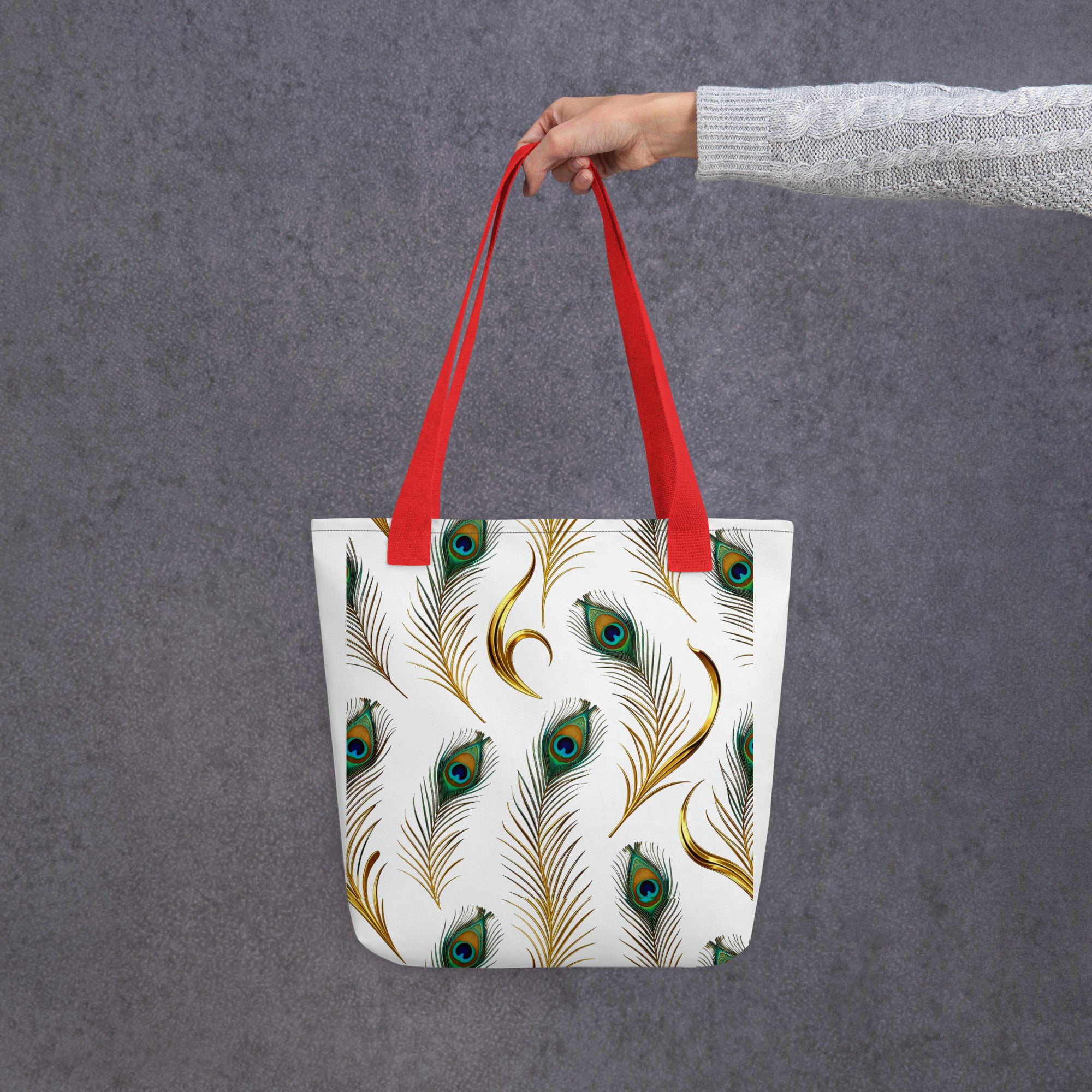 Tote bag - Peacock Majesty Tote Bag – For Visionary World-Class Achievers by printfluence.net