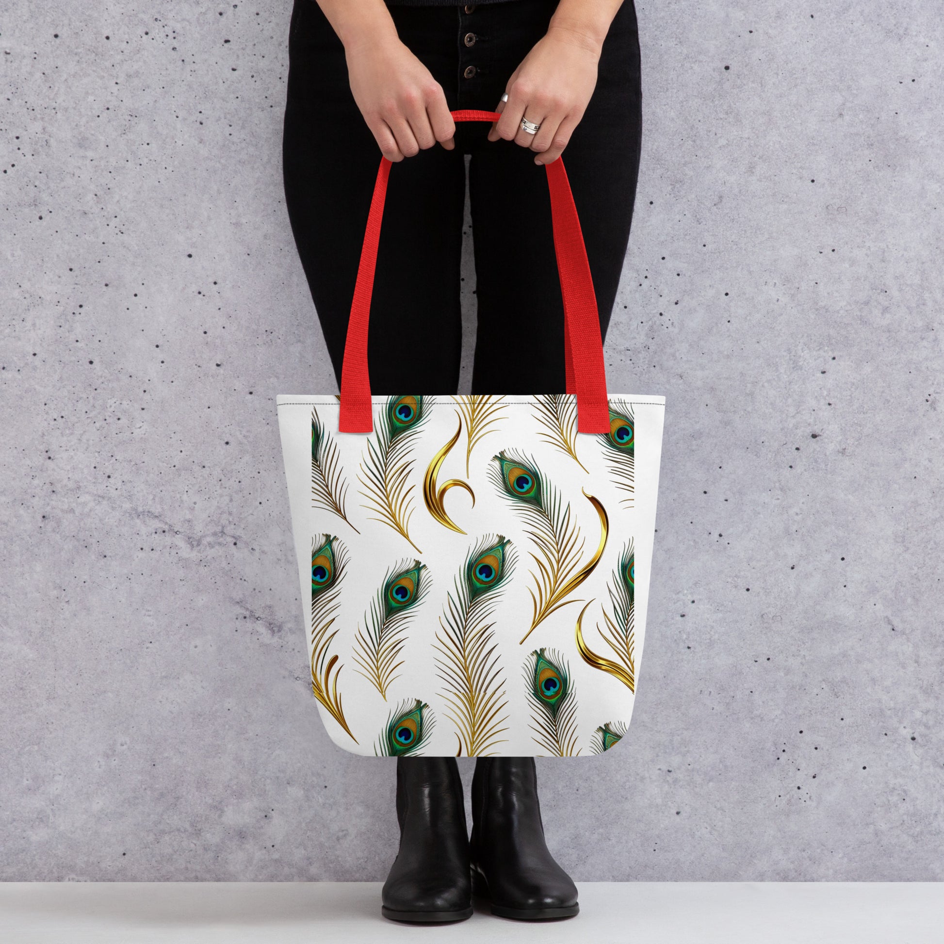 Tote bag - Peacock Majesty Tote Bag – For Visionary World-Class Achievers by printfluence.net