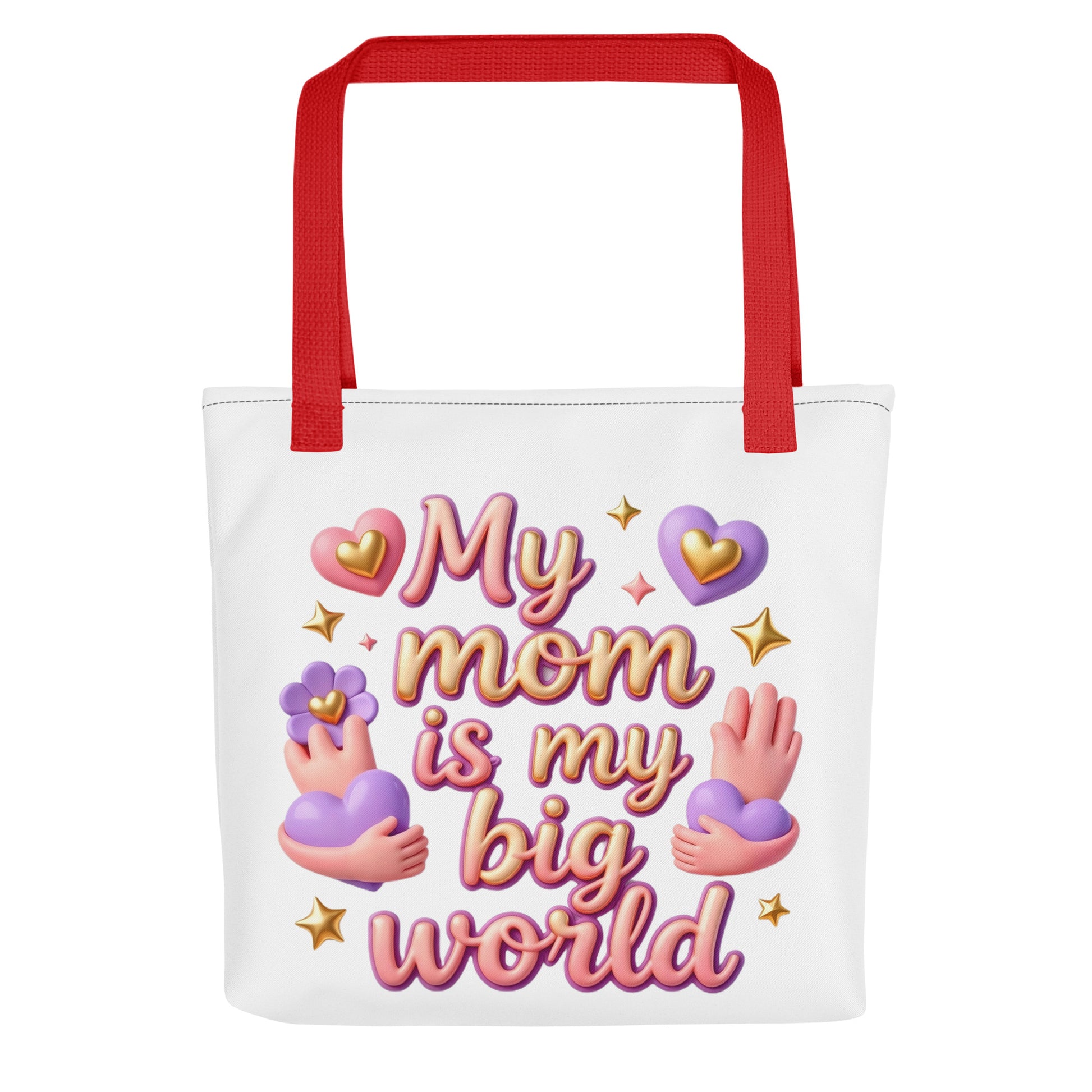 Tote bag - My Mom Is My Big World Tote Bag – Heartfelt Pride for Elite Achievers by printfluence.net