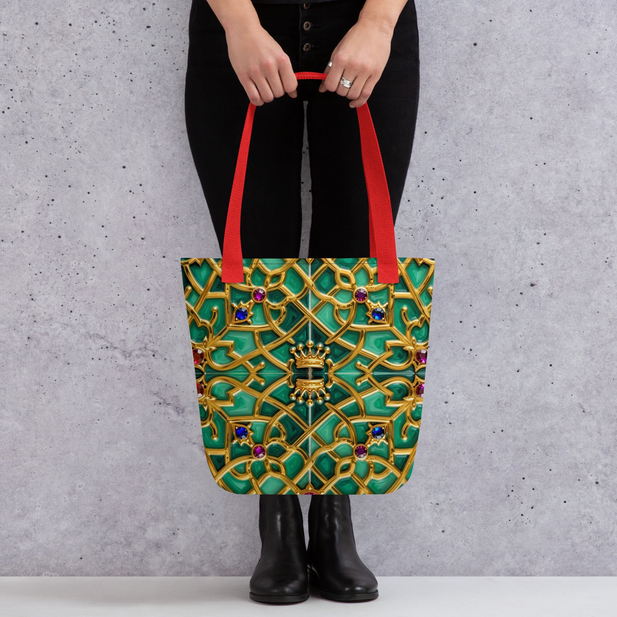 Tote bag - Royal Gold Elite Tote Bag – Luxury for Distinguished Tastemakers by printfluence.net