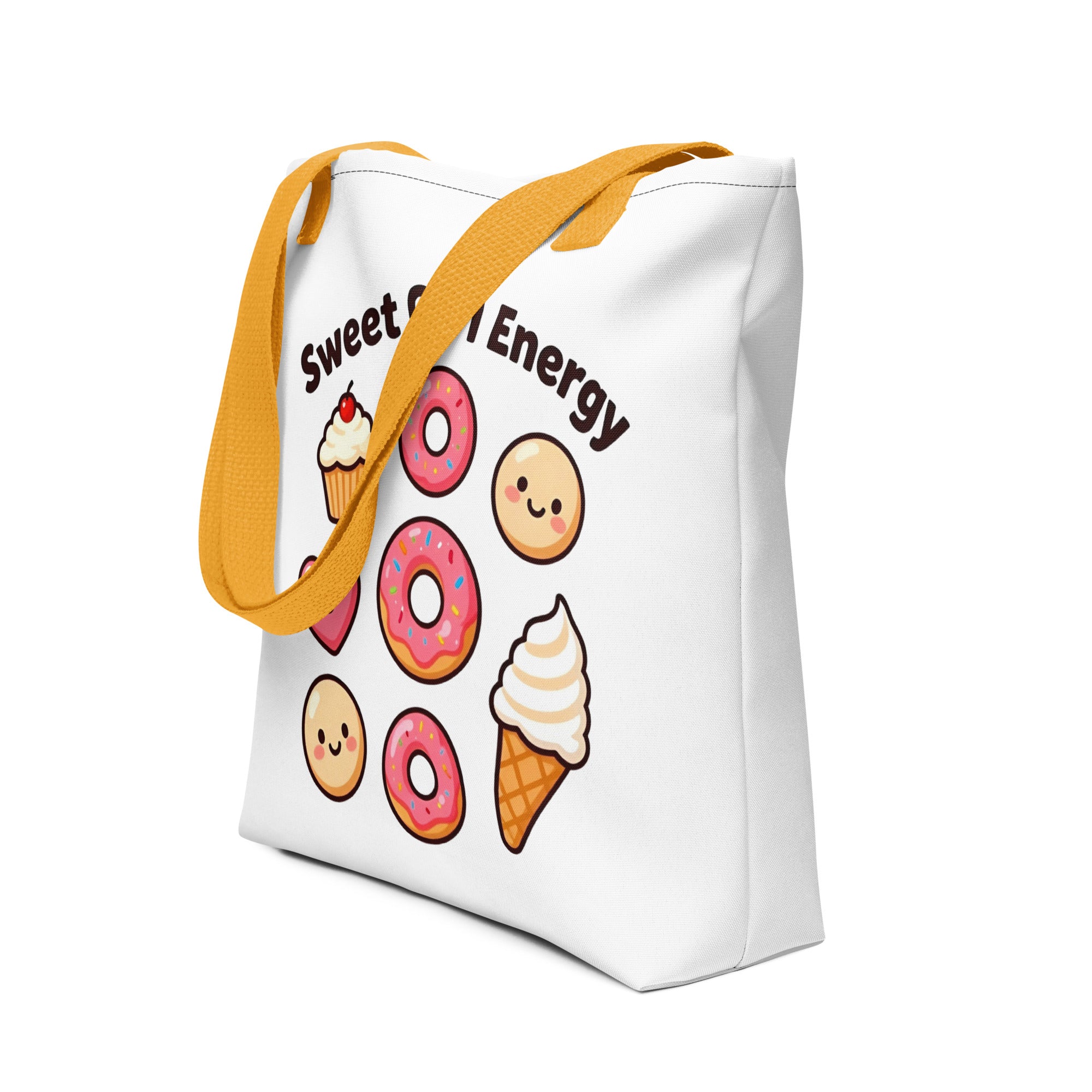 Tote bag - Sweet Girl Energy Tote Bag – Elite Donuts Ice Cream Cells Print for Distinguished Winners by printfluence.net