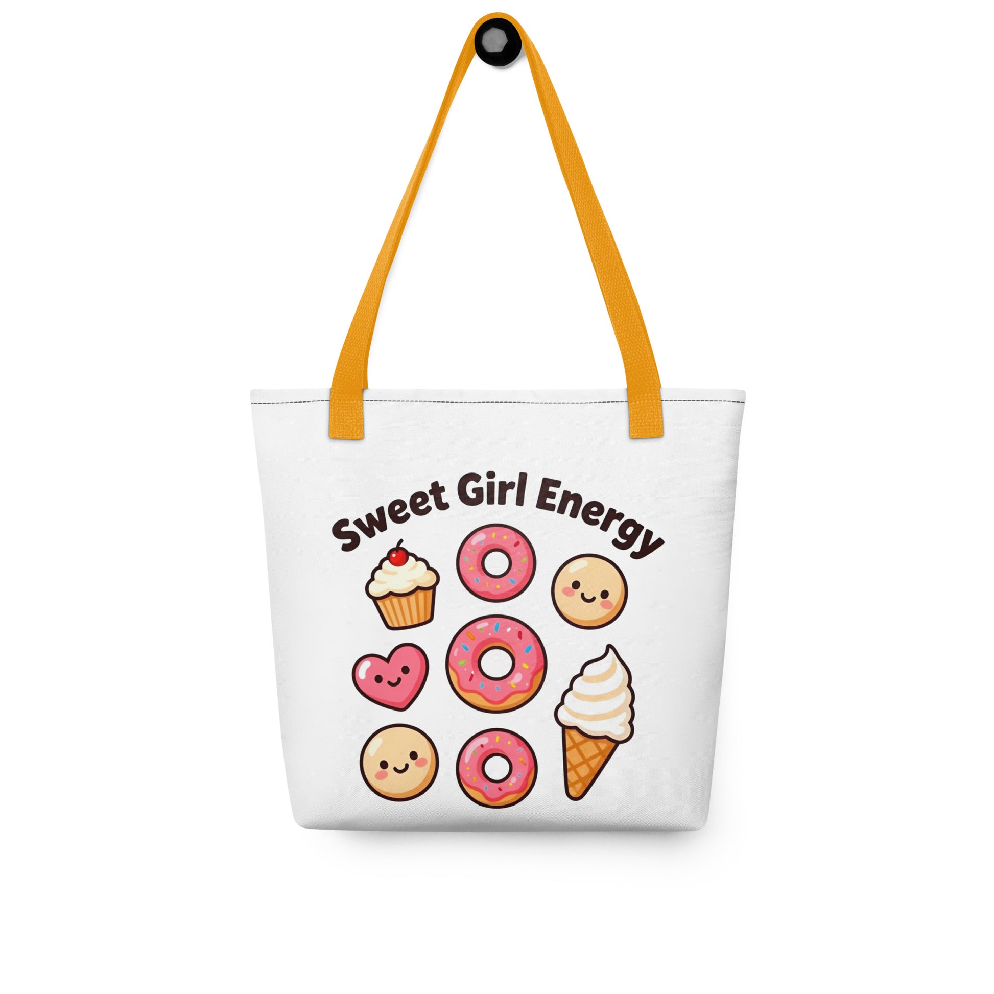 Tote bag - Sweet Girl Energy Tote Bag – Elite Donuts Ice Cream Cells Print for Distinguished Winners by printfluence.net