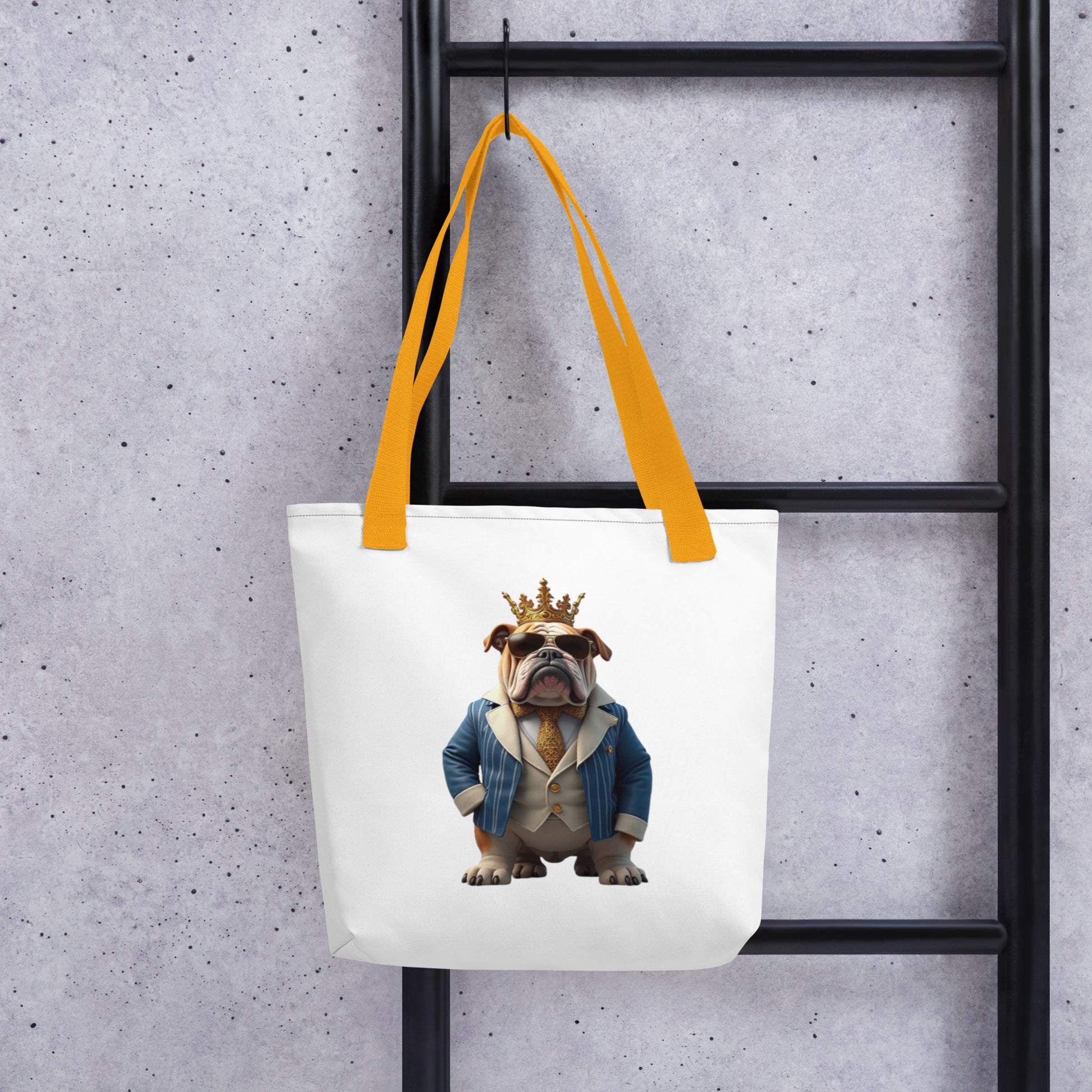Tote bag - King Bulldog Boss Tote Bag – For Elite Moguls & Champions by printfluence.net