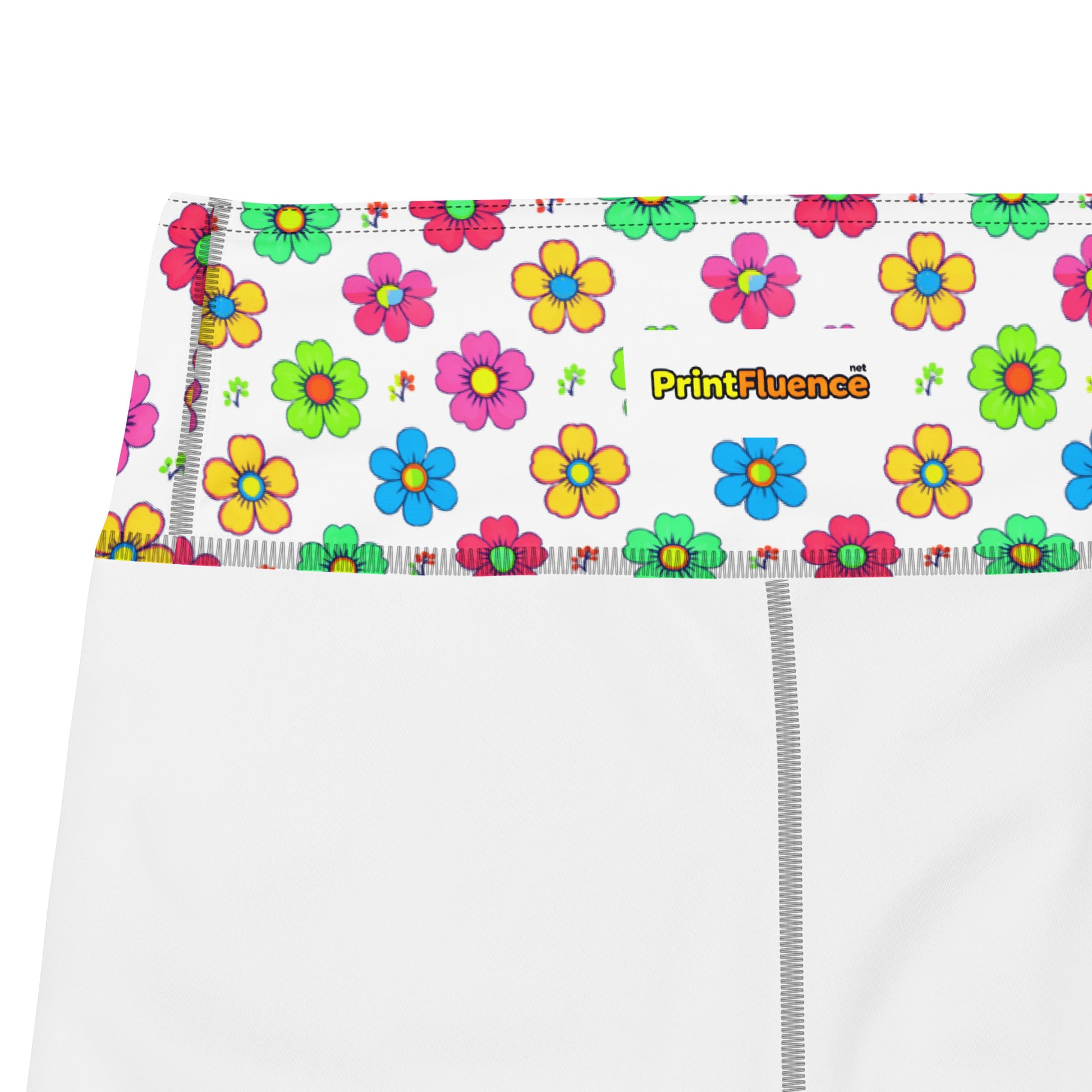 Yoga Capri Leggings - Scattered Petal Dream Leggings – Unique Floral Standout by printfluence.net