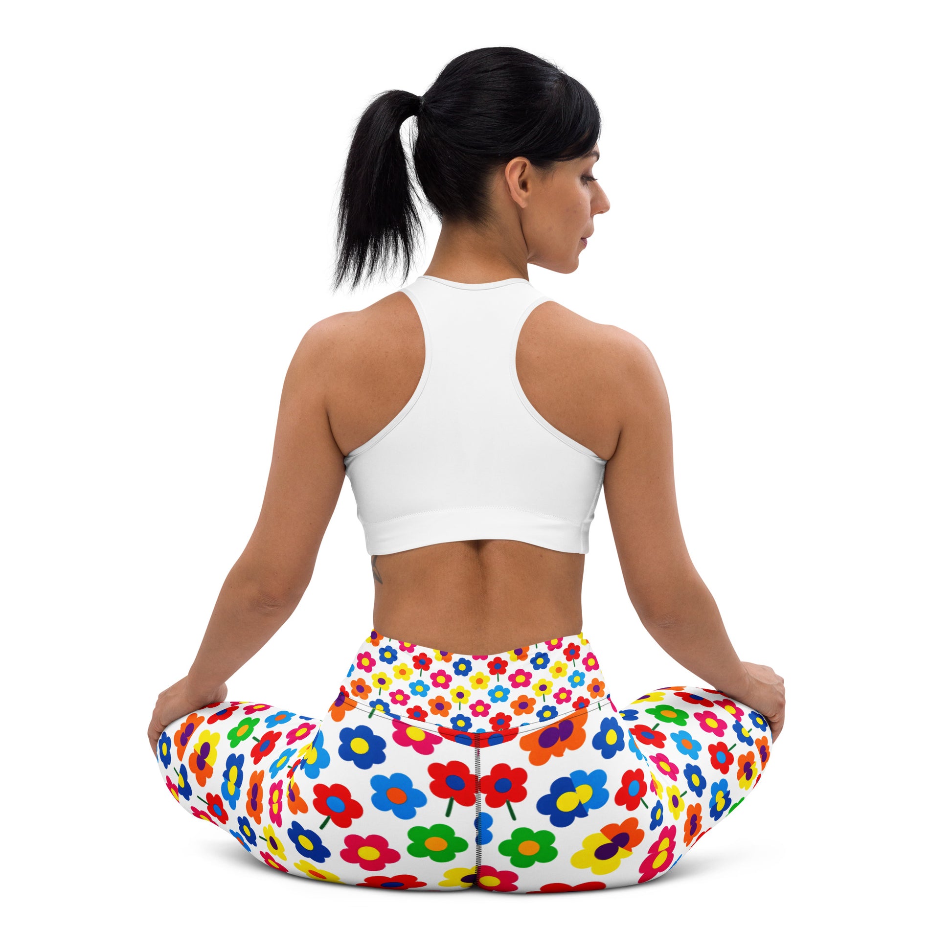 Yoga Leggings - Spaced Bloom Magic Leggings – Mind-Captivating Floral Art by printfluence.net