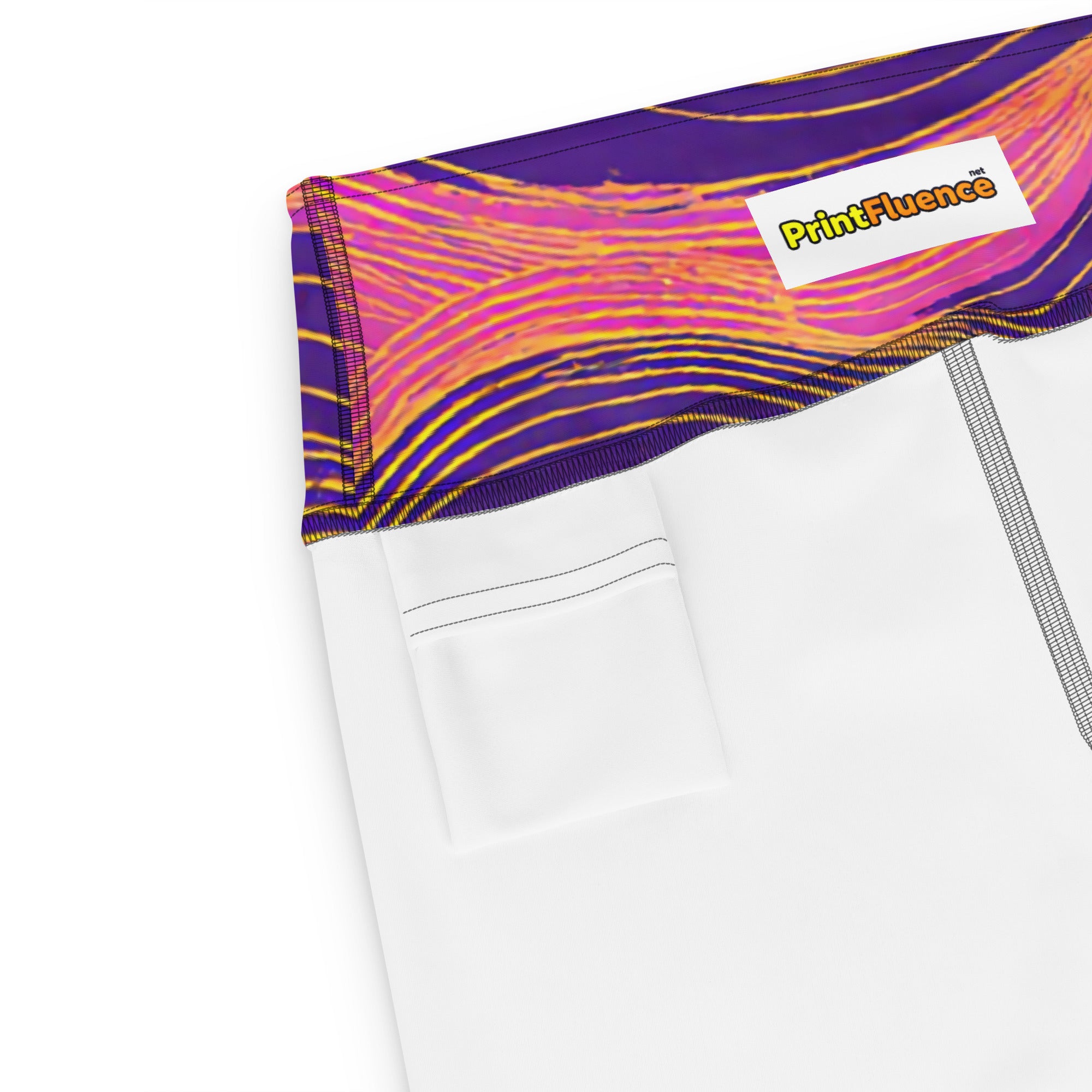 Yoga Leggings - Neon Wave Majesty Leggings – For Bold Elite Achievers by printfluence.net