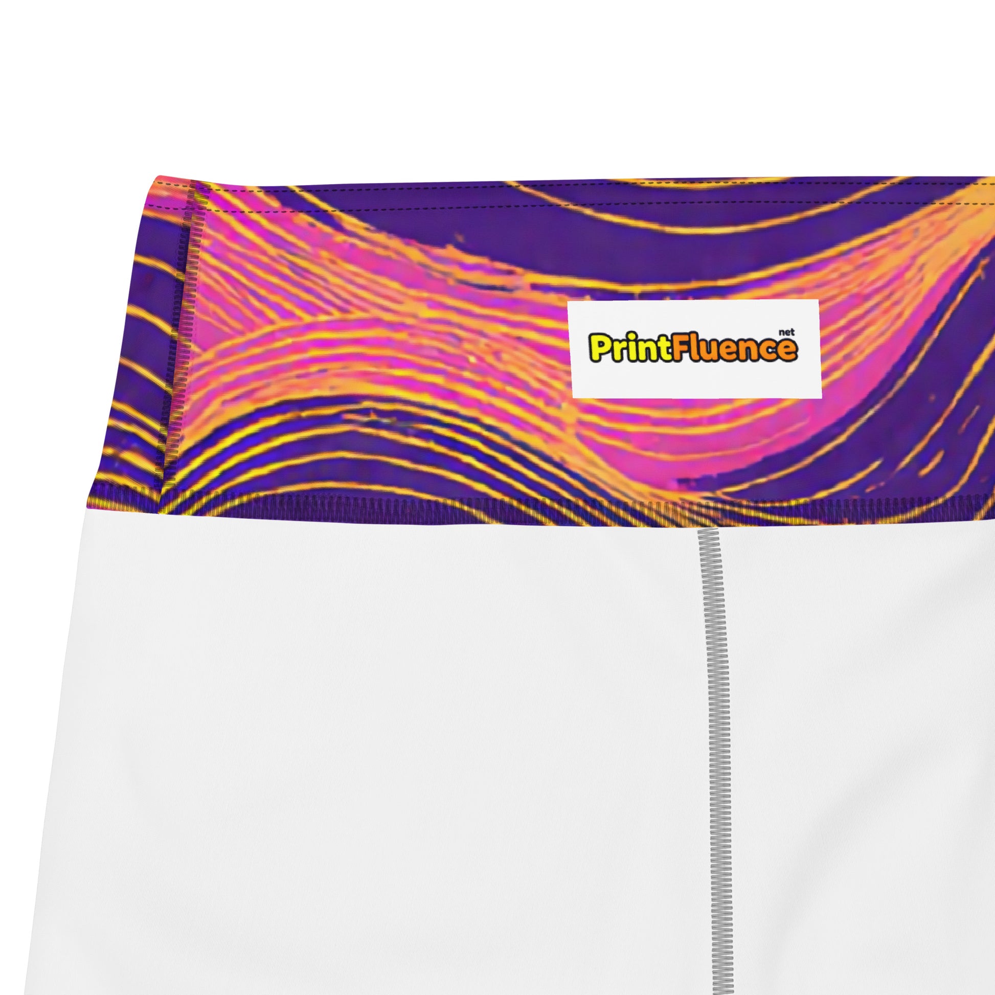 Yoga Leggings - Neon Wave Majesty Leggings – For Bold Elite Achievers by printfluence.net