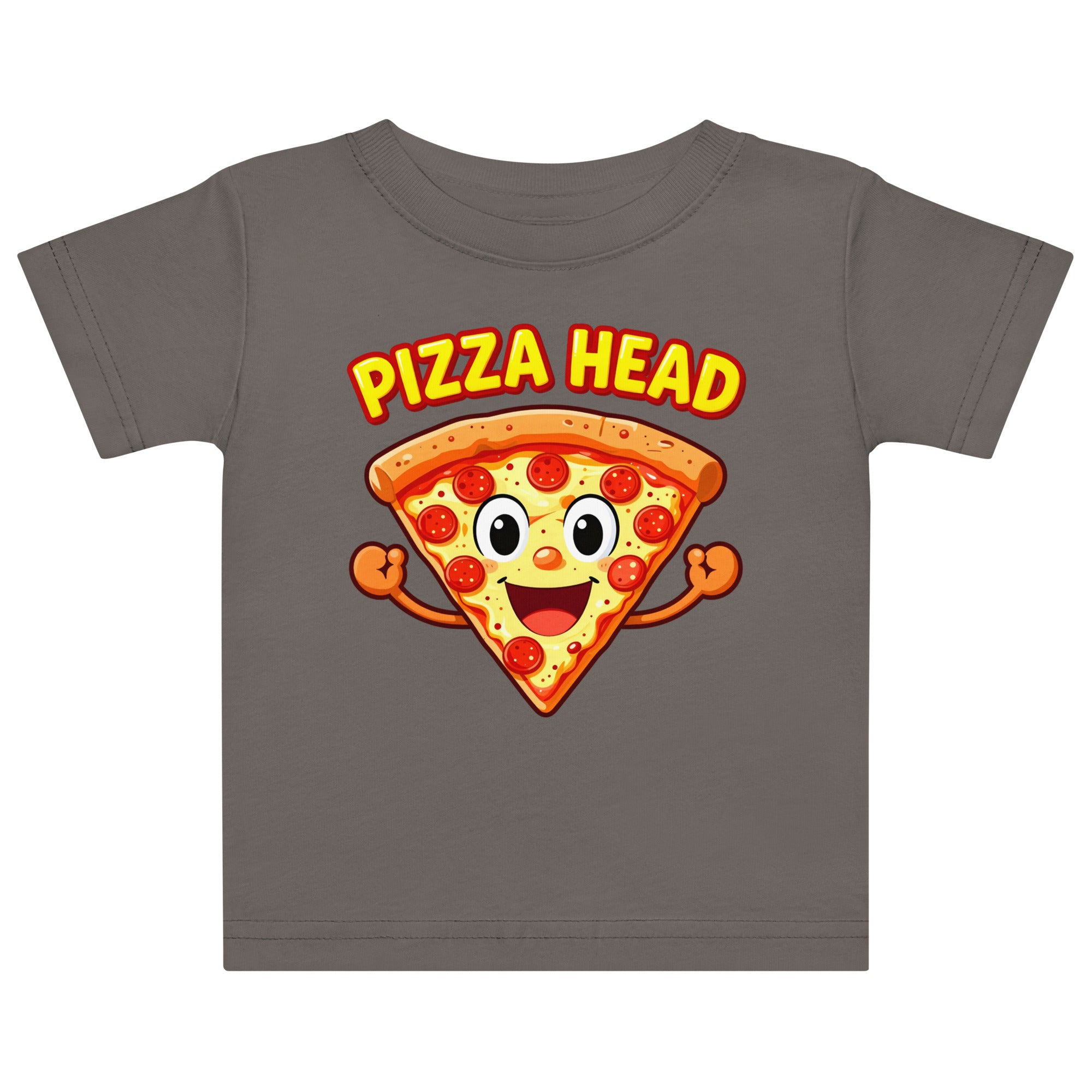 Baby jersey t-shirt - Pizza Head Baby Jersey T-Shirt – Cute Luxury Design for Little Trendsetters by printfluence.net