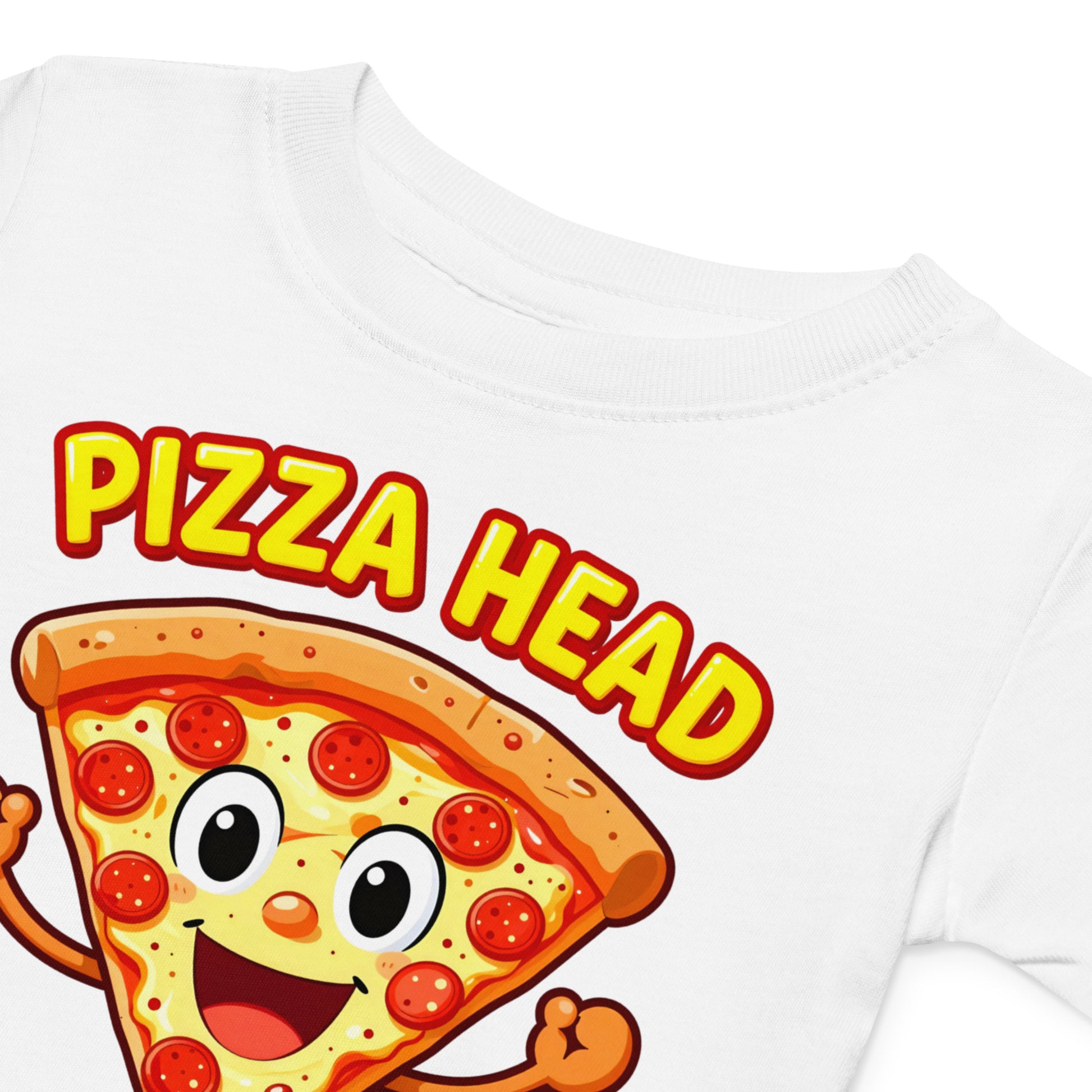 Baby jersey t-shirt - Pizza Head Baby Jersey T-Shirt – Cute Luxury Design for Little Trendsetters by printfluence.net