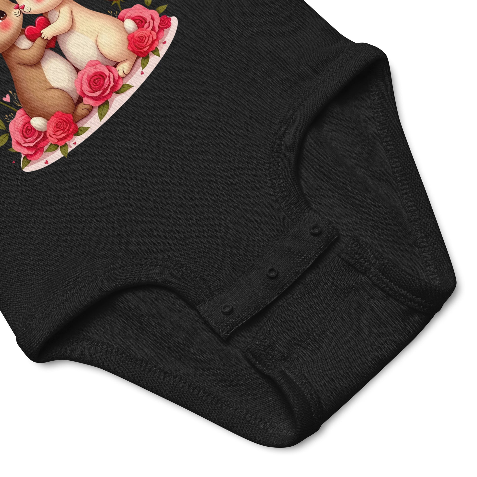Infant bodysuit - Bunny Love Infant Bodysuit – Adorable Facing Rabbits & Hearts Baby Onesie by printfluence.net