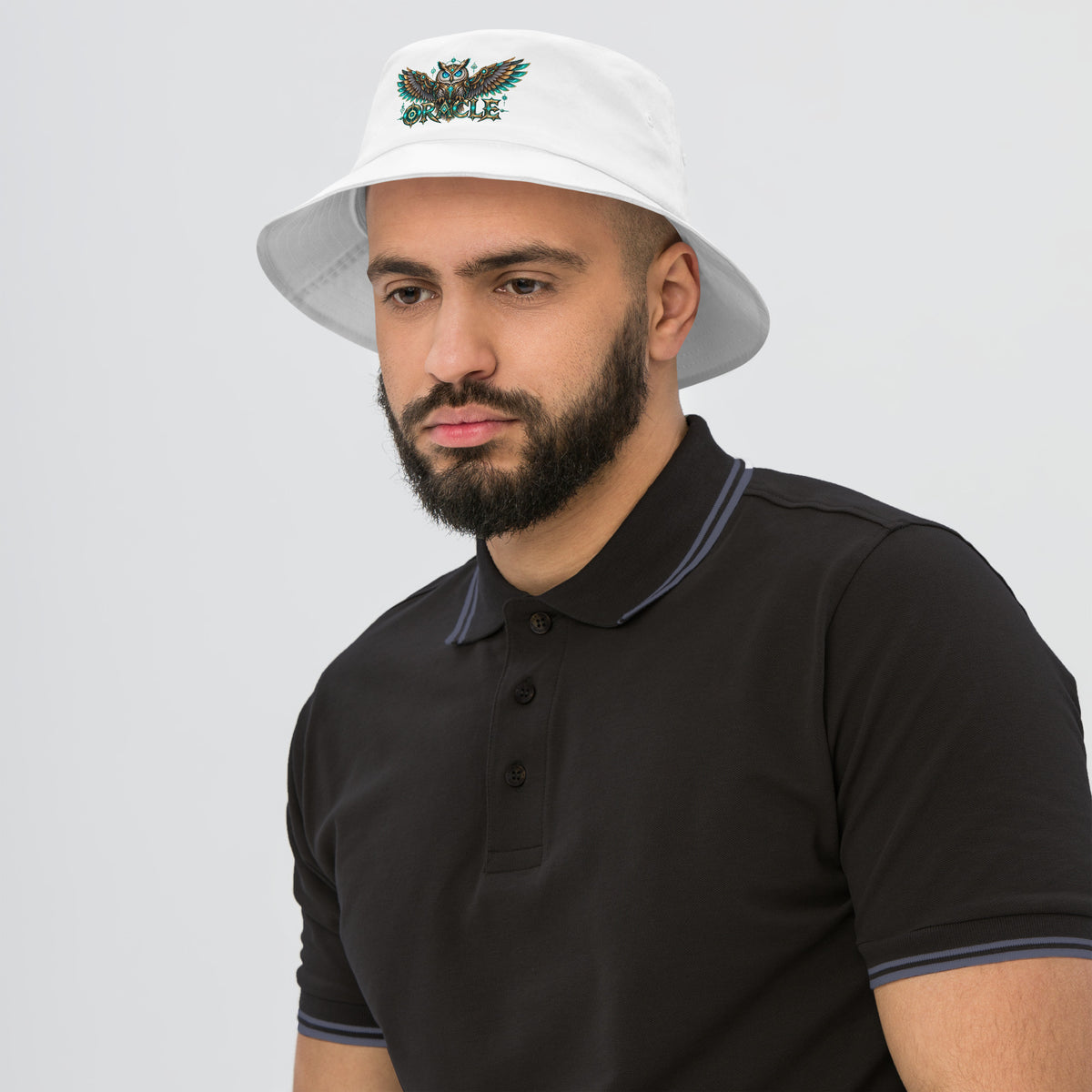 Cyberpunk Animals Lovers | Bucket Hat — ORACLE by printfluence