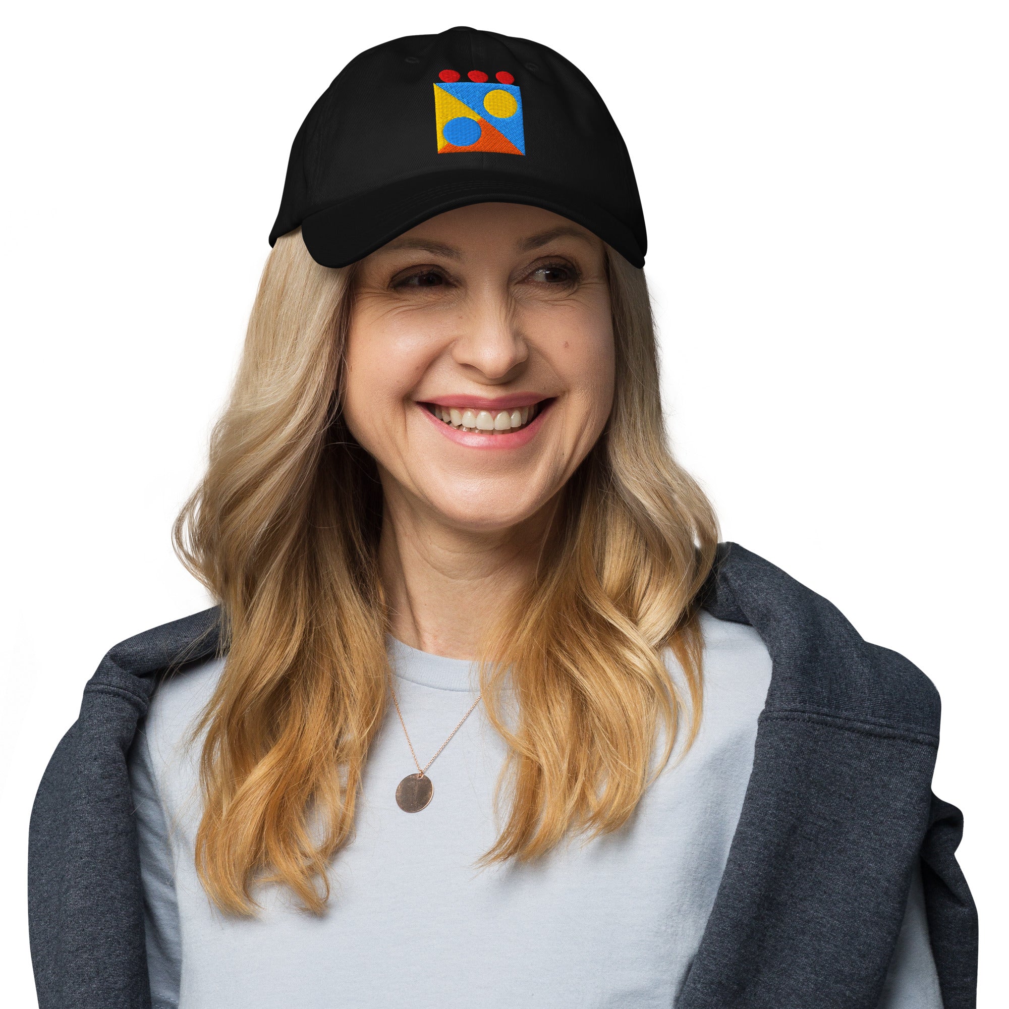 Dad hat - Color Pop Geometry Hat – Bold Modern Circles & Shapes. by printfluence.net