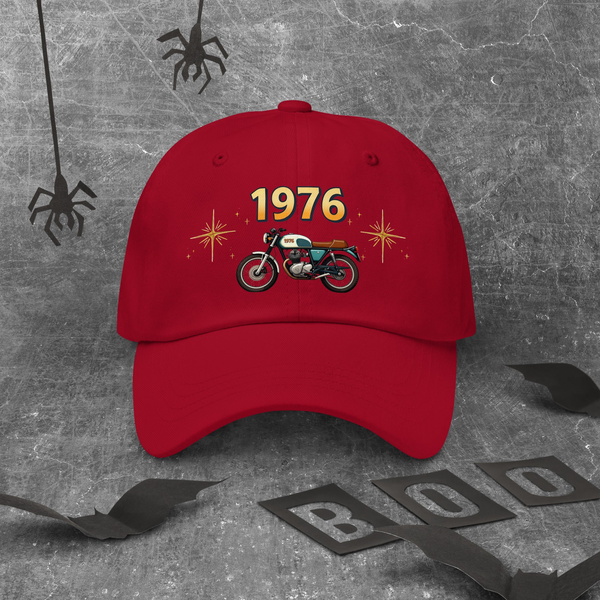 Dad hat - 1976 Vintage Motorcycle Dad Hat – Classic Biker Style Everyone Loves by printfluence.net