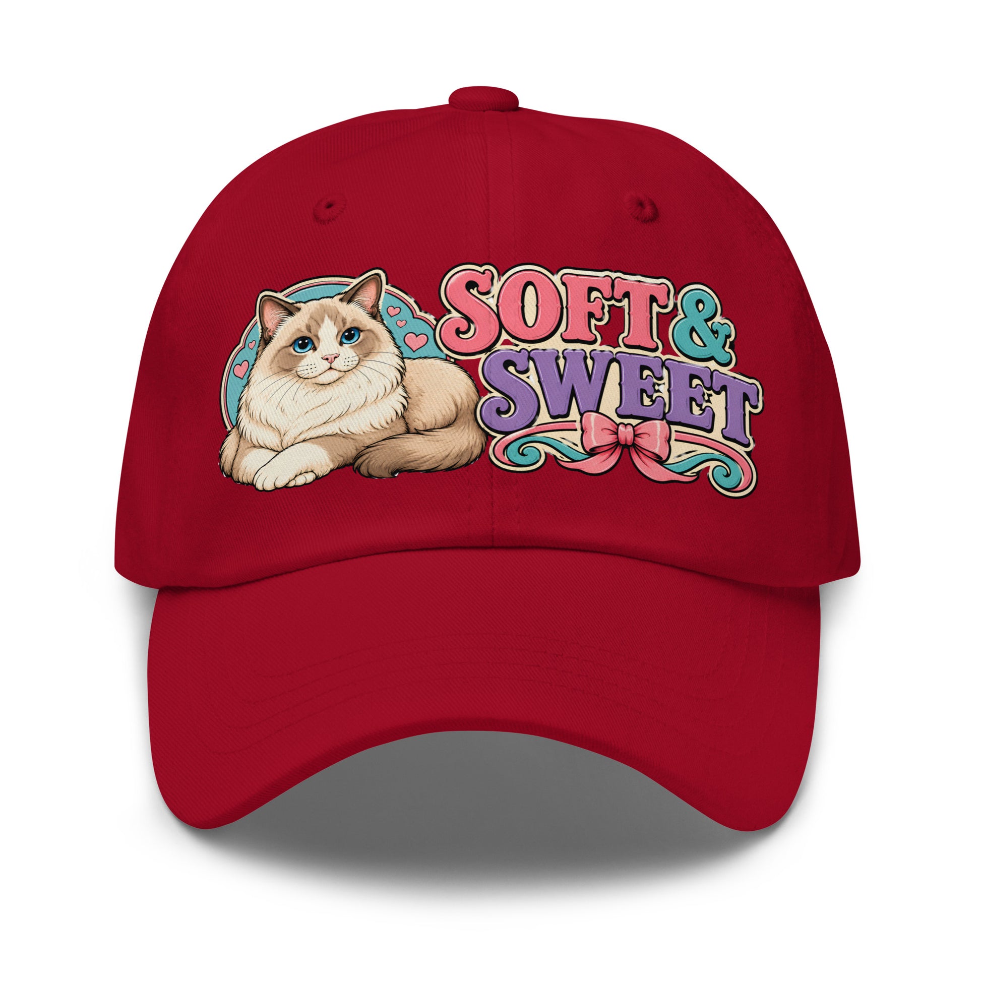 Soft and Sweet Fluffy Ragdoll Cat | Classic Dad Hat for Cat Lovers by printfluence.net