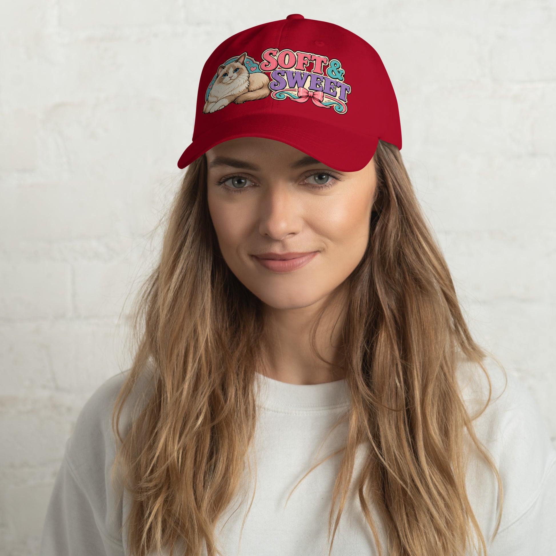 Soft and Sweet Fluffy Ragdoll Cat | Classic Dad Hat for Cat Lovers by printfluence.net