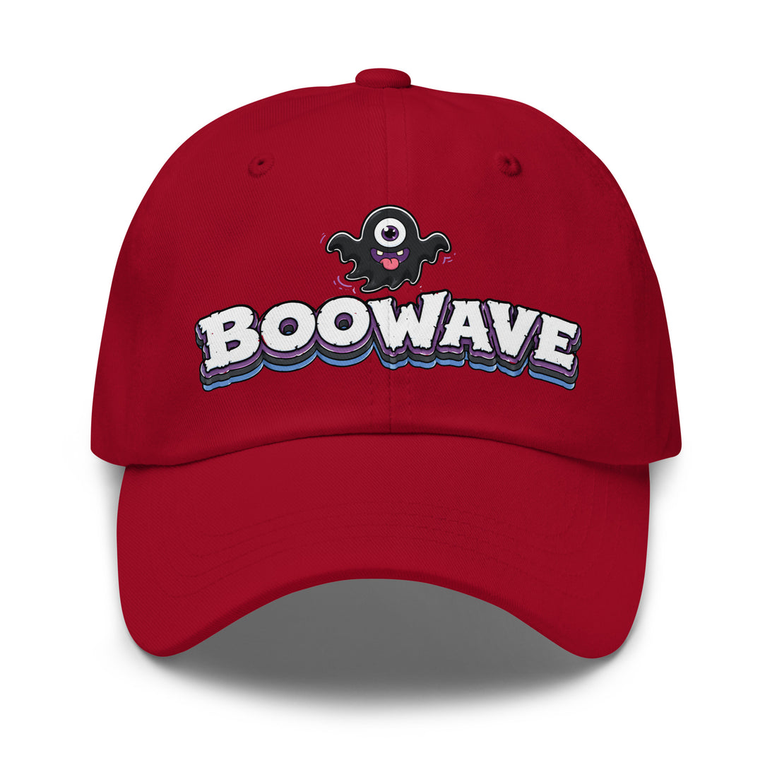 Boowave Cute Horror Mystery Embroidered Dad Hat by printfluence.net