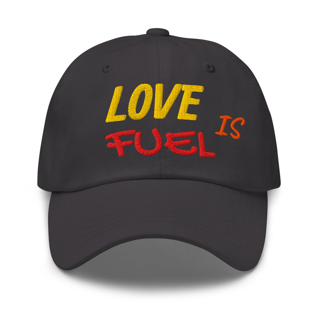 Dad hat - LOVE IS FUEL – Classic Dad Hat for Elite Achievers & Visionaries by printfluence.net