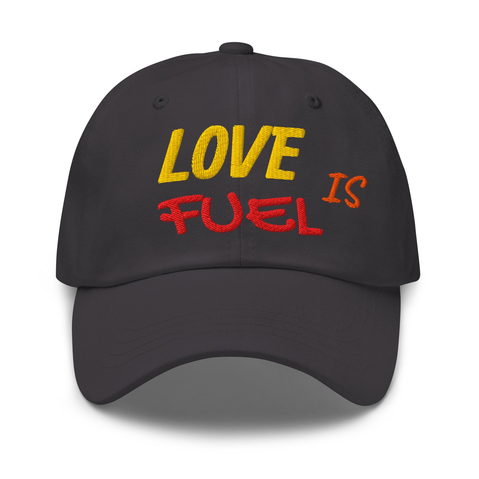Dad hat - LOVE IS FUEL – Classic Dad Hat for Elite Achievers & Visionaries by printfluence.net