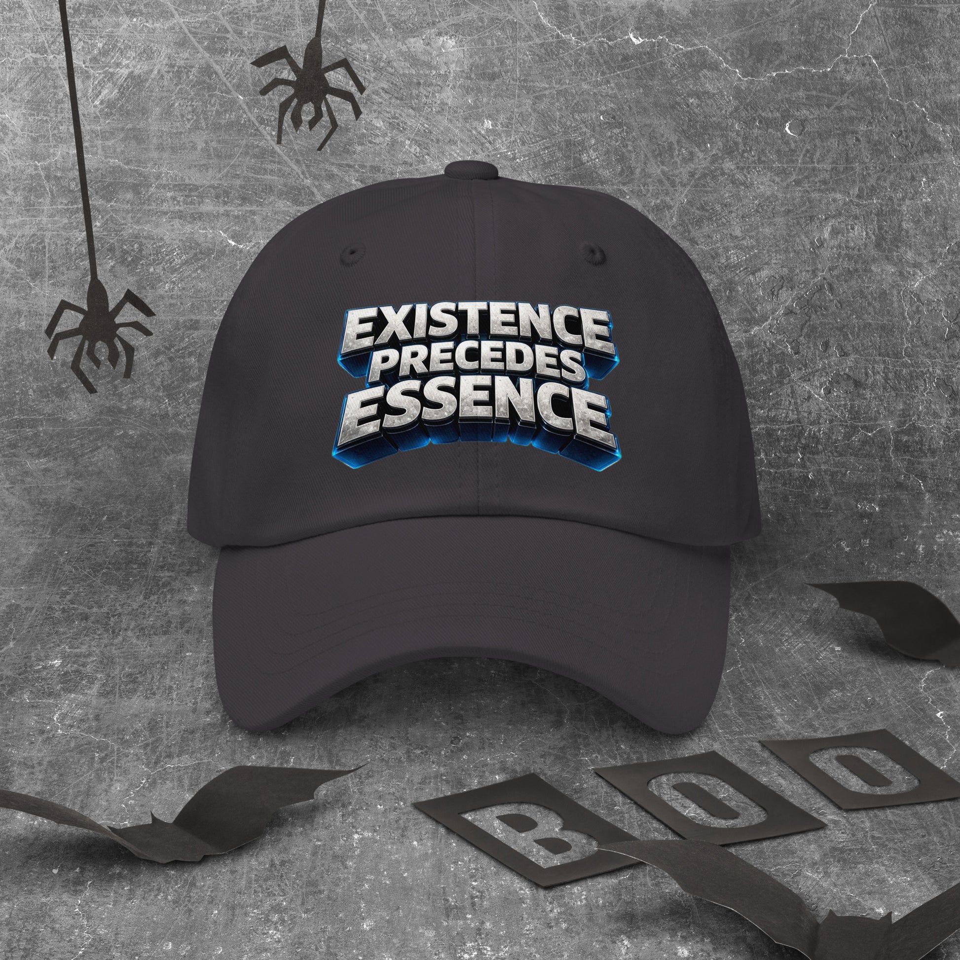 Dad hat - Existence Precedes Essence Dad Hat – Minimalist Philosophy Quote Cap by printfluence.net
