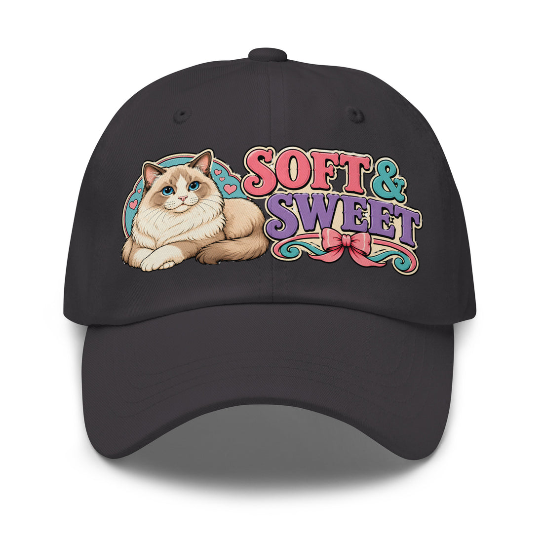 Soft and Sweet Fluffy Ragdoll Cat | Classic Dad Hat for Cat Lovers by printfluence.net