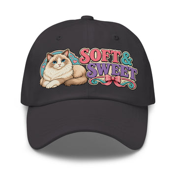 Soft and Sweet Fluffy Ragdoll Cat | Classic Dad Hat for Cat Lovers by printfluence.net