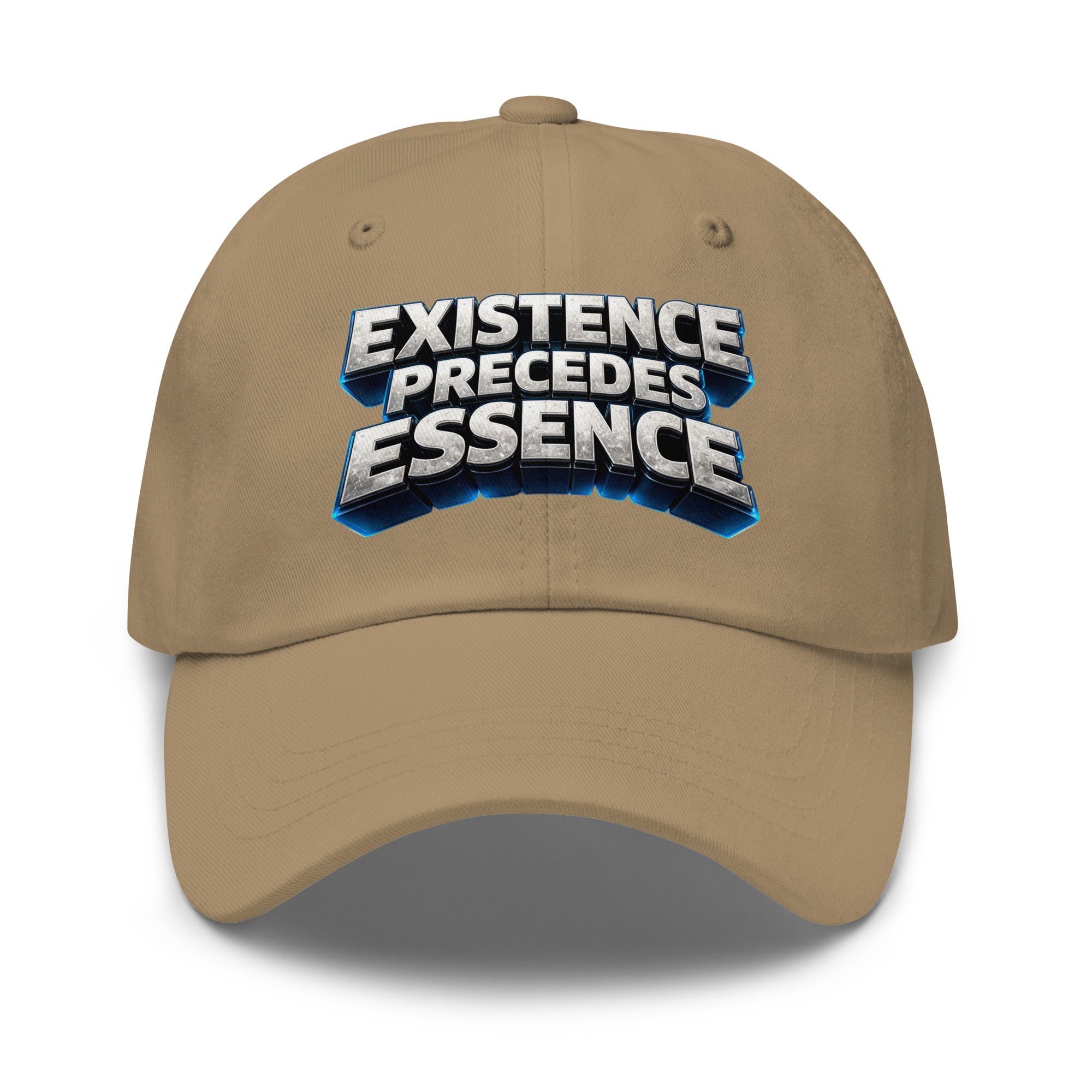Dad hat - Existence Precedes Essence Dad Hat – Minimalist Philosophy Quote Cap by printfluence.net