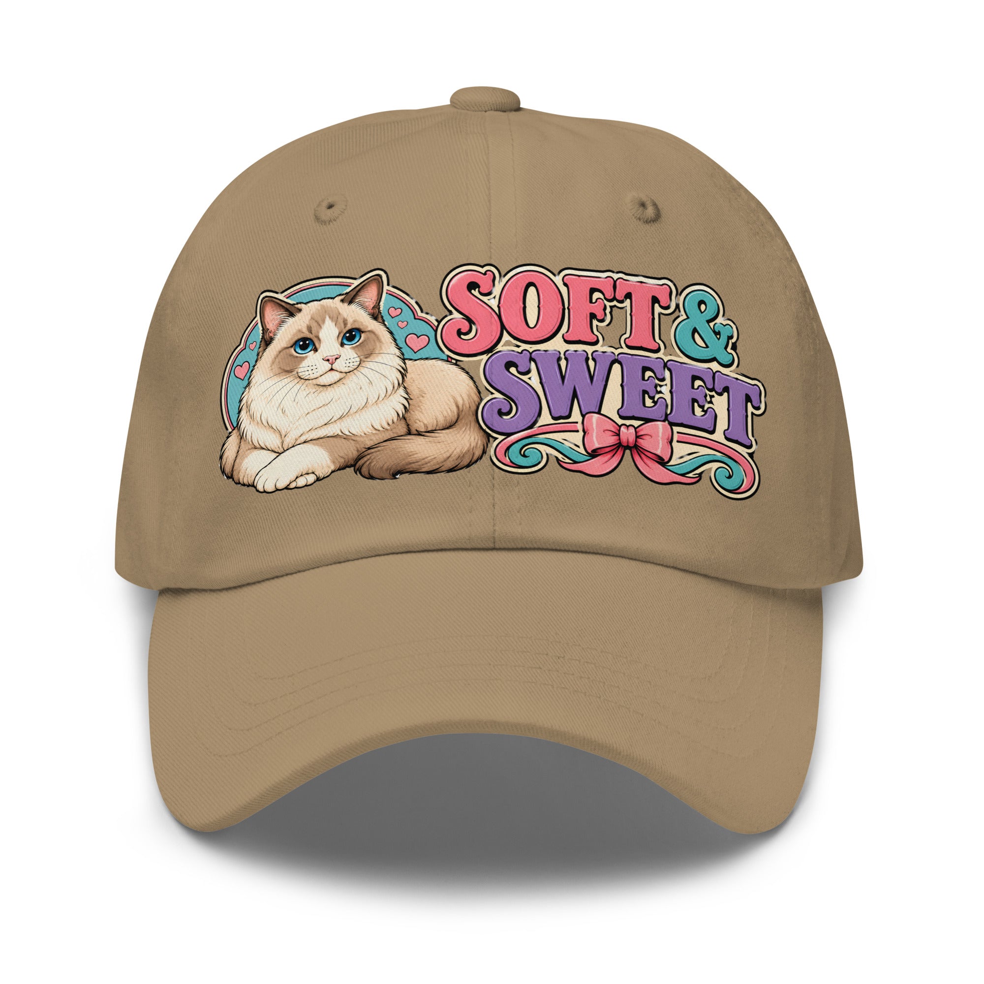 Soft and Sweet Fluffy Ragdoll Cat | Classic Dad Hat for Cat Lovers by printfluence.net