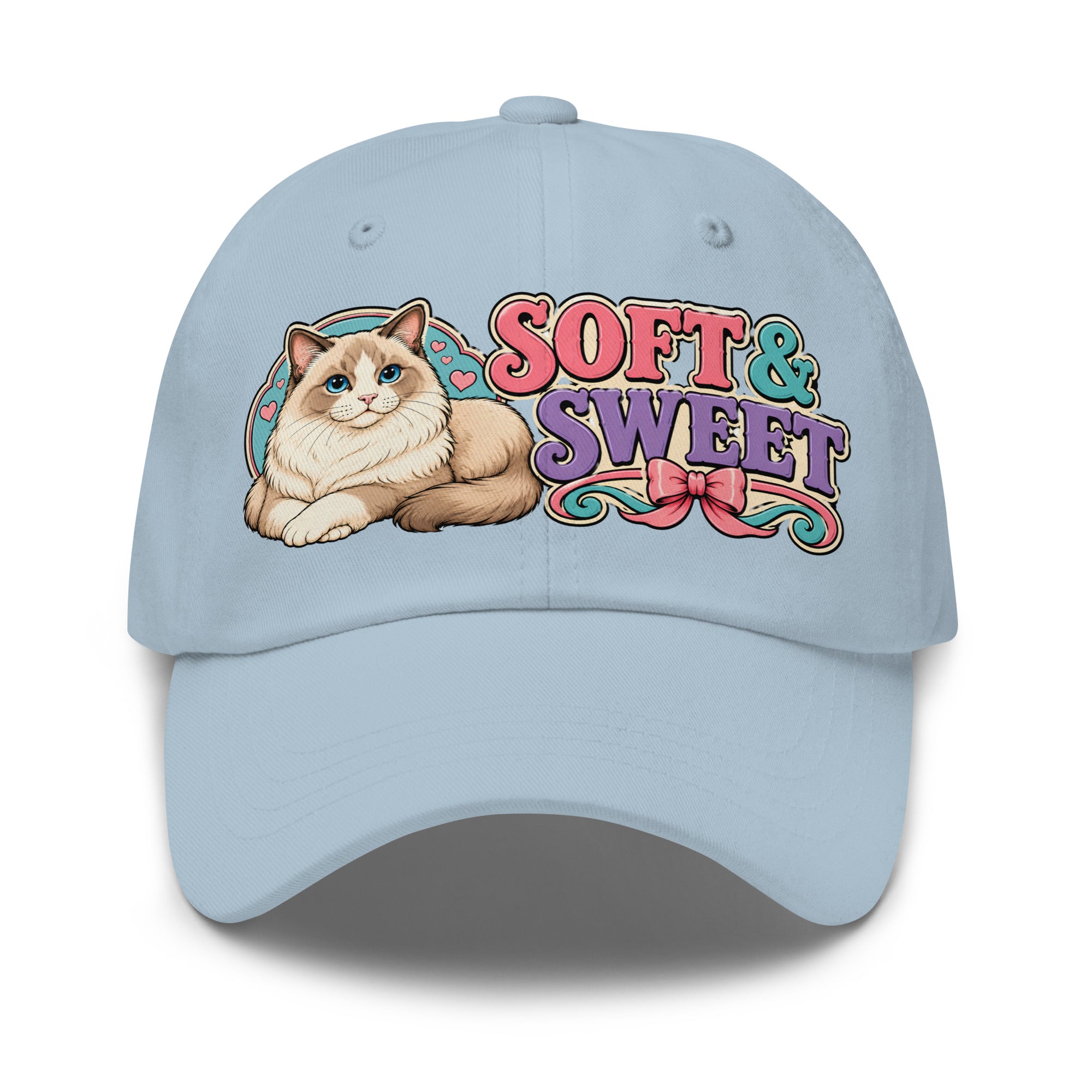 Soft and Sweet Fluffy Ragdoll Cat | Classic Dad Hat for Cat Lovers by printfluence.net