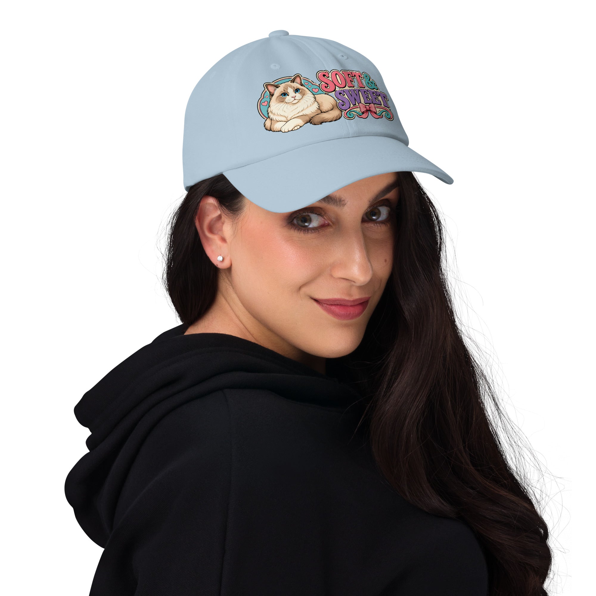 Soft and Sweet Fluffy Ragdoll Cat | Classic Dad Hat for Cat Lovers by printfluence.net