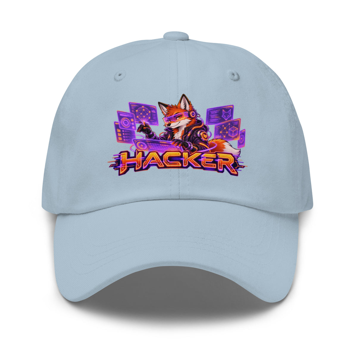 Cyberpunk Animals Lovers | Classic Dad Hat — HACKER by printfluence