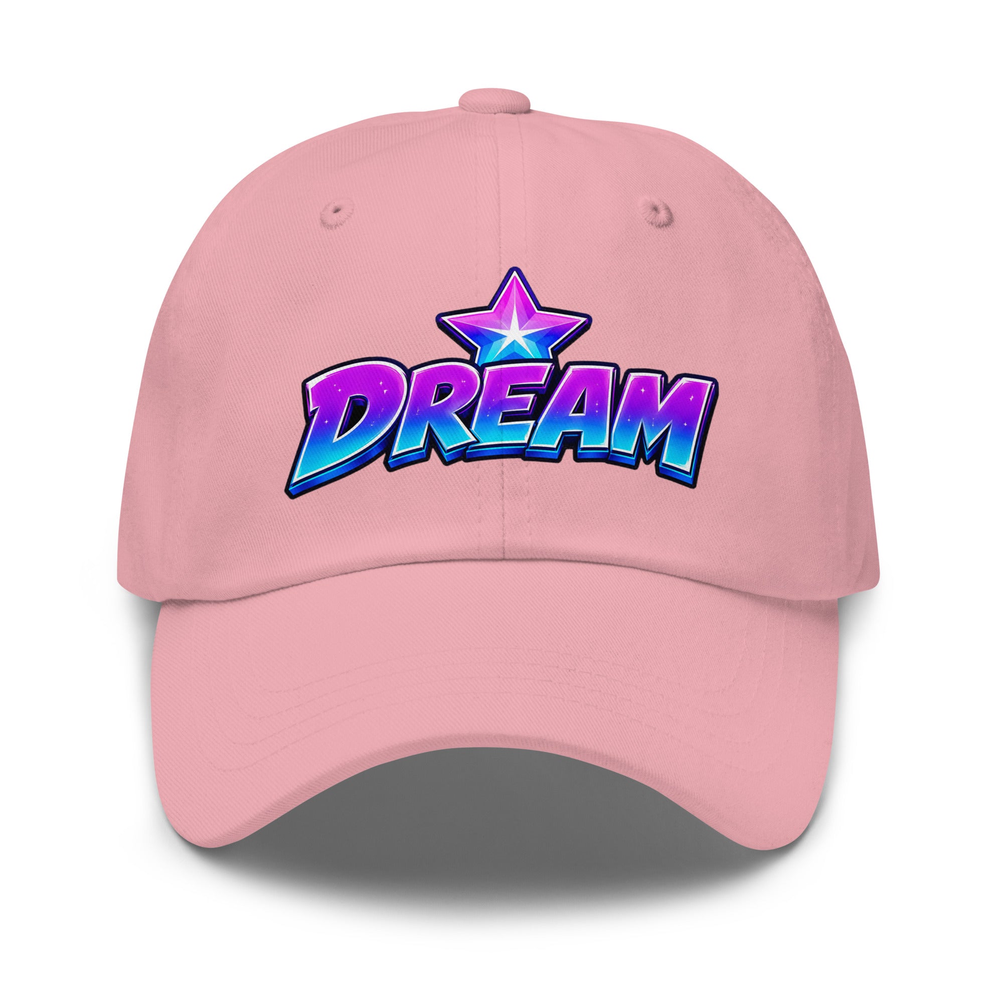 Dad hat - Cosmic Shimmering Star Dream - Premium Neon Purple Graphic Design by printfluence.net