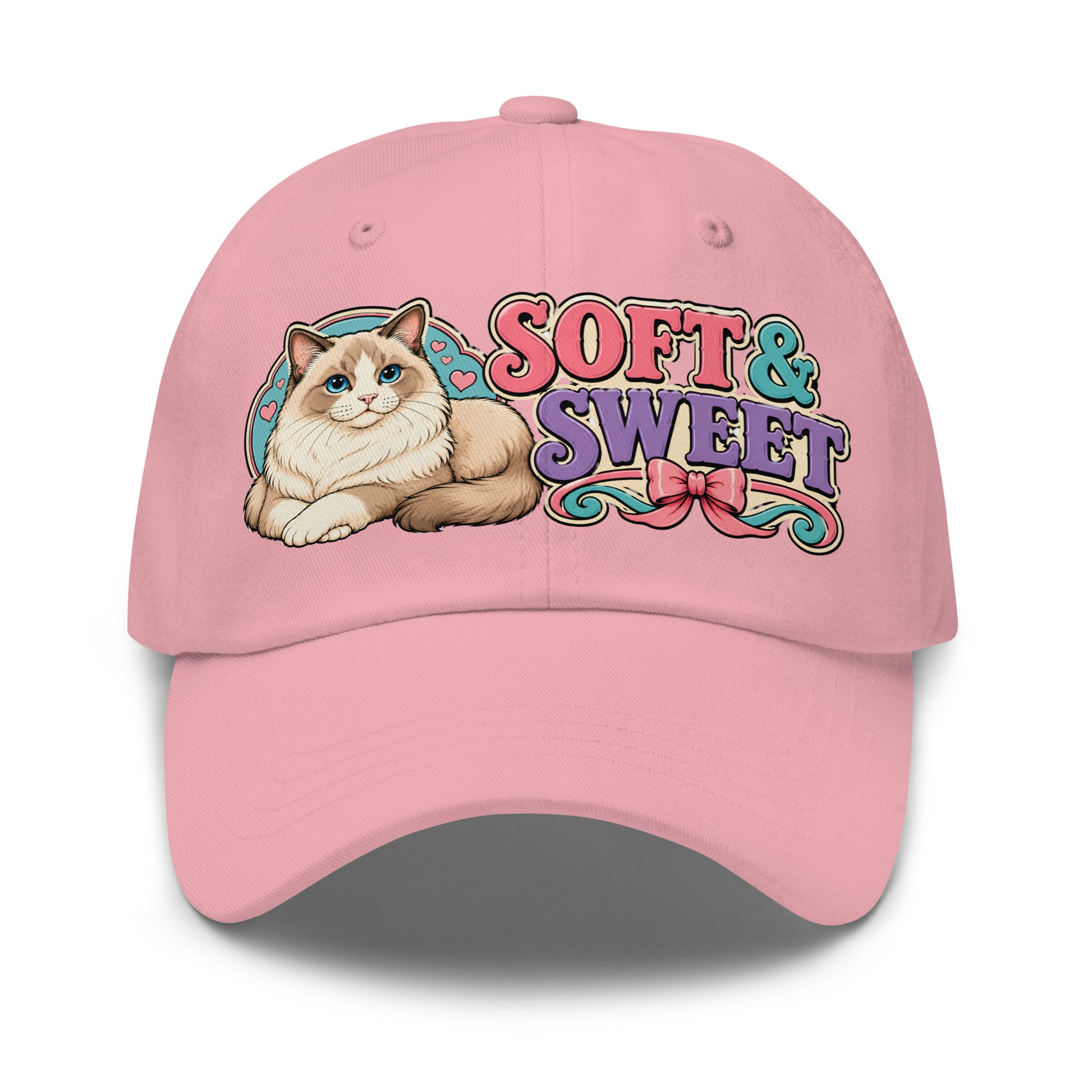 Soft and Sweet Fluffy Ragdoll Cat | Classic Dad Hat for Cat Lovers by printfluence.net
