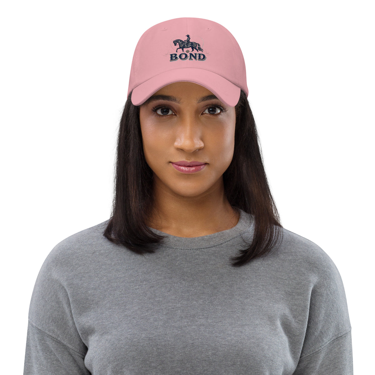 Horse Lovers Dad Hat Bond – Western Equestrian & Majestic Stallion Embroidered Cap by printfluence.net