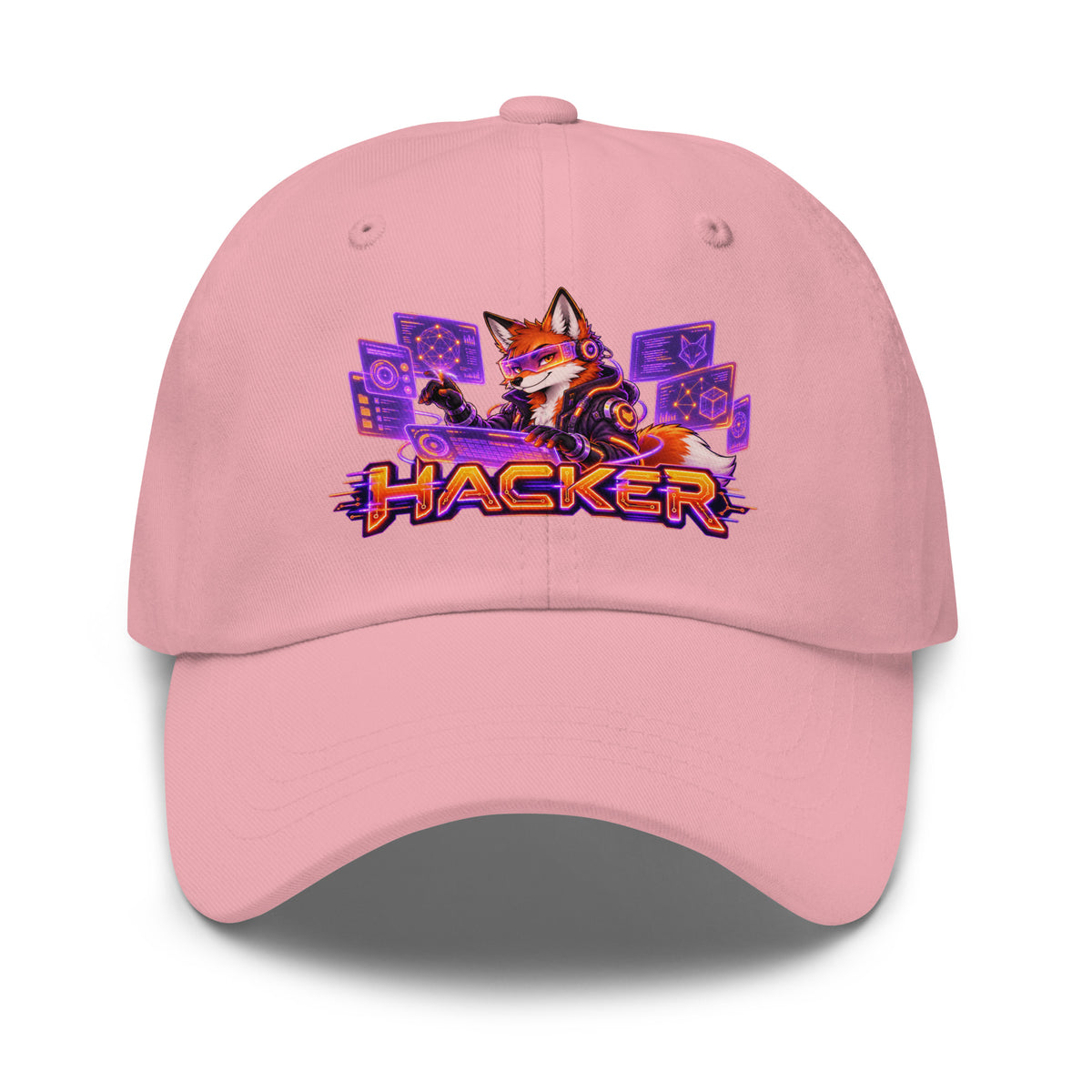 Cyberpunk Animals Lovers | Classic Dad Hat — HACKER by printfluence