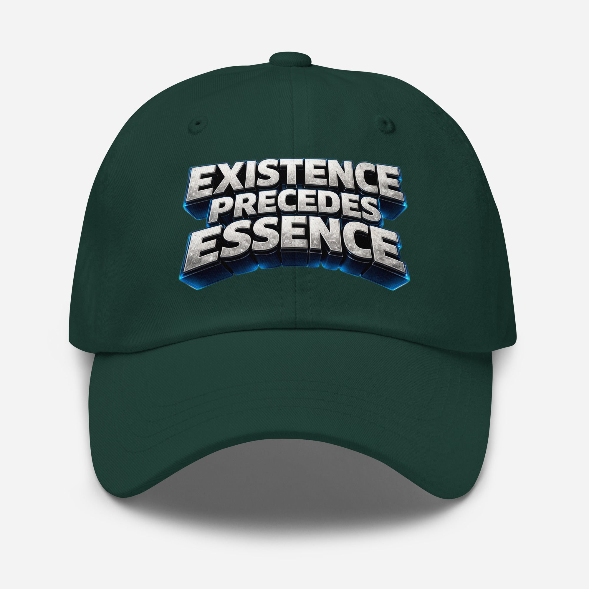 Dad hat - Existence Precedes Essence Dad Hat – Minimalist Philosophy Quote Cap by printfluence.net