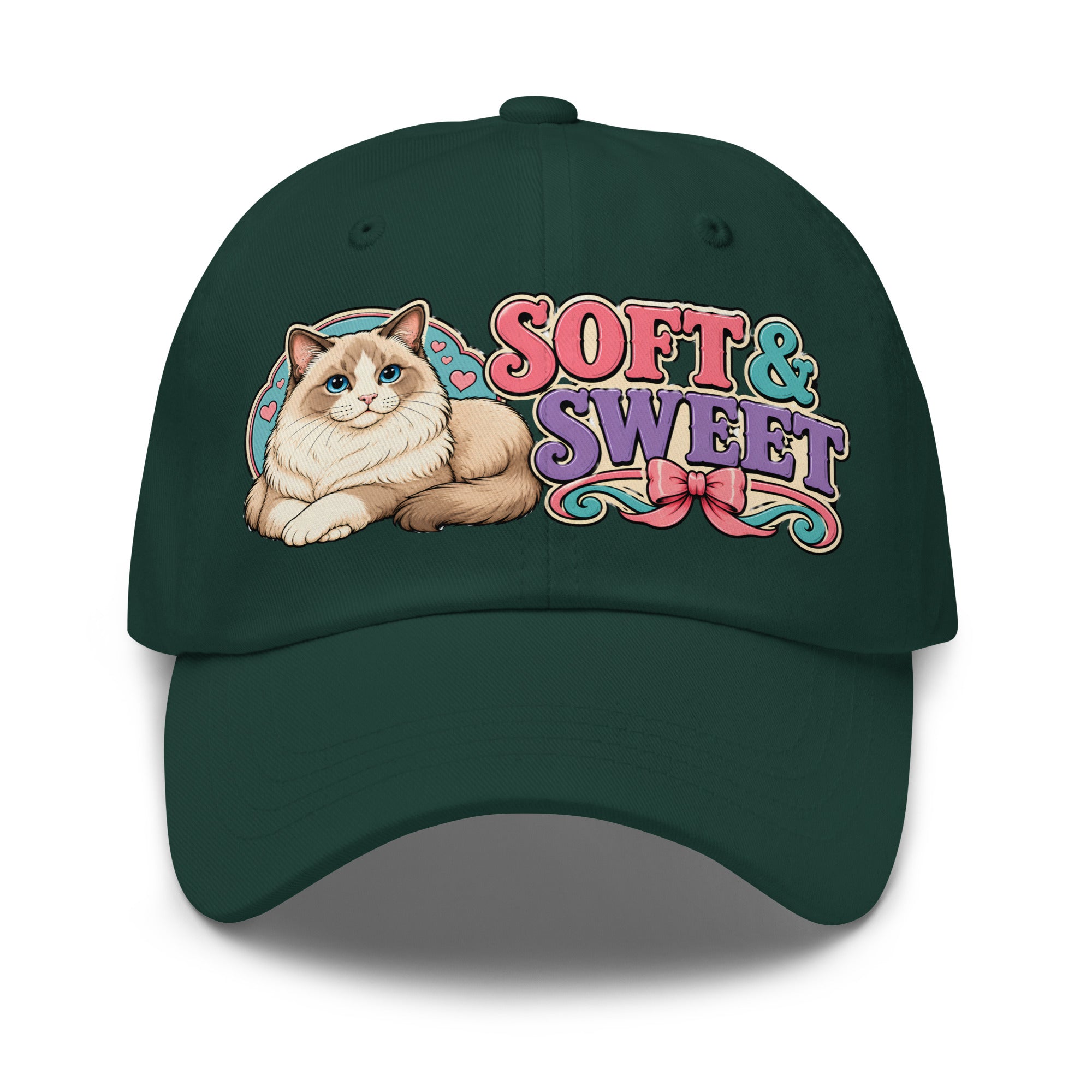 Soft and Sweet Fluffy Ragdoll Cat | Classic Dad Hat for Cat Lovers by printfluence.net