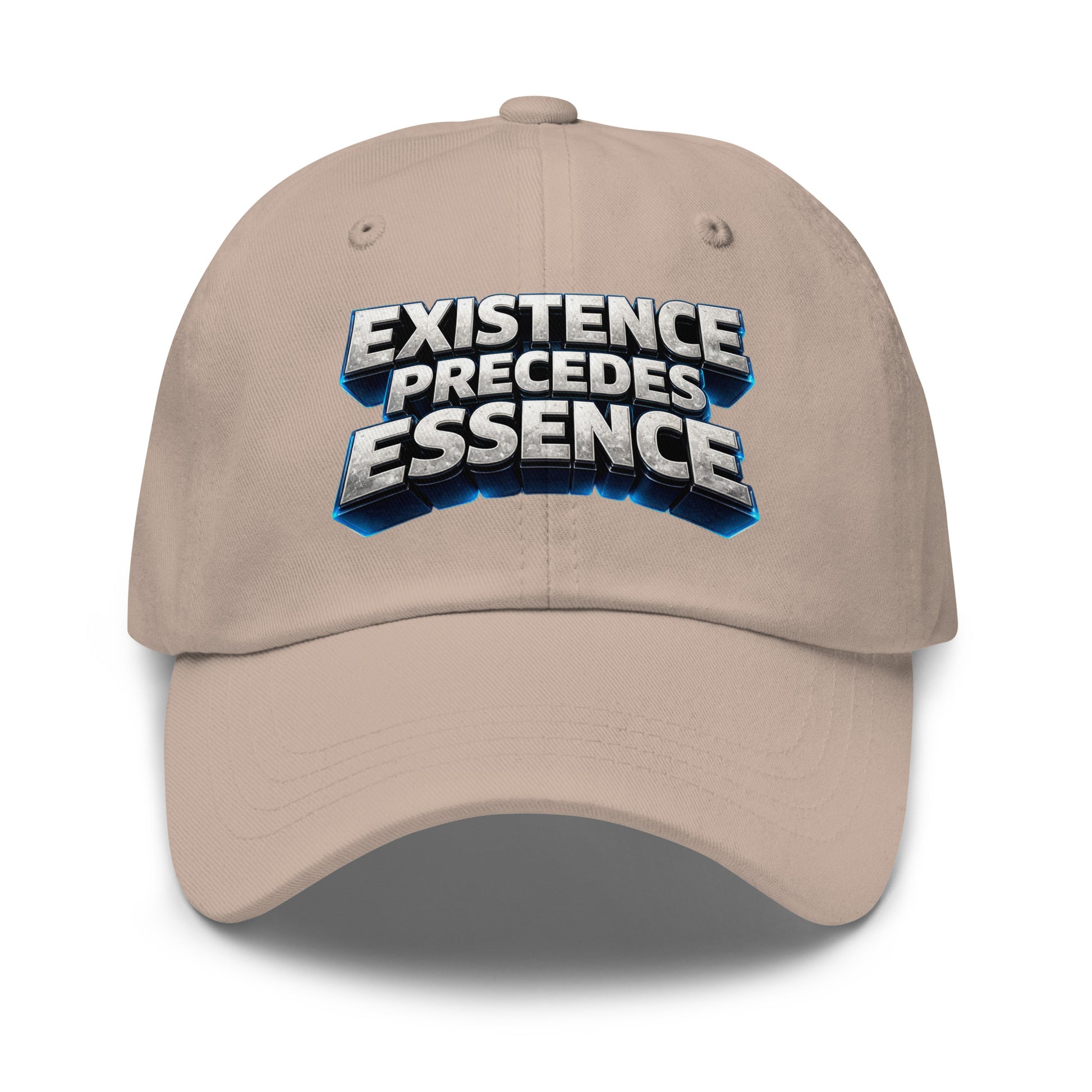 Dad hat - Existence Precedes Essence Dad Hat – Minimalist Philosophy Quote Cap by printfluence.net