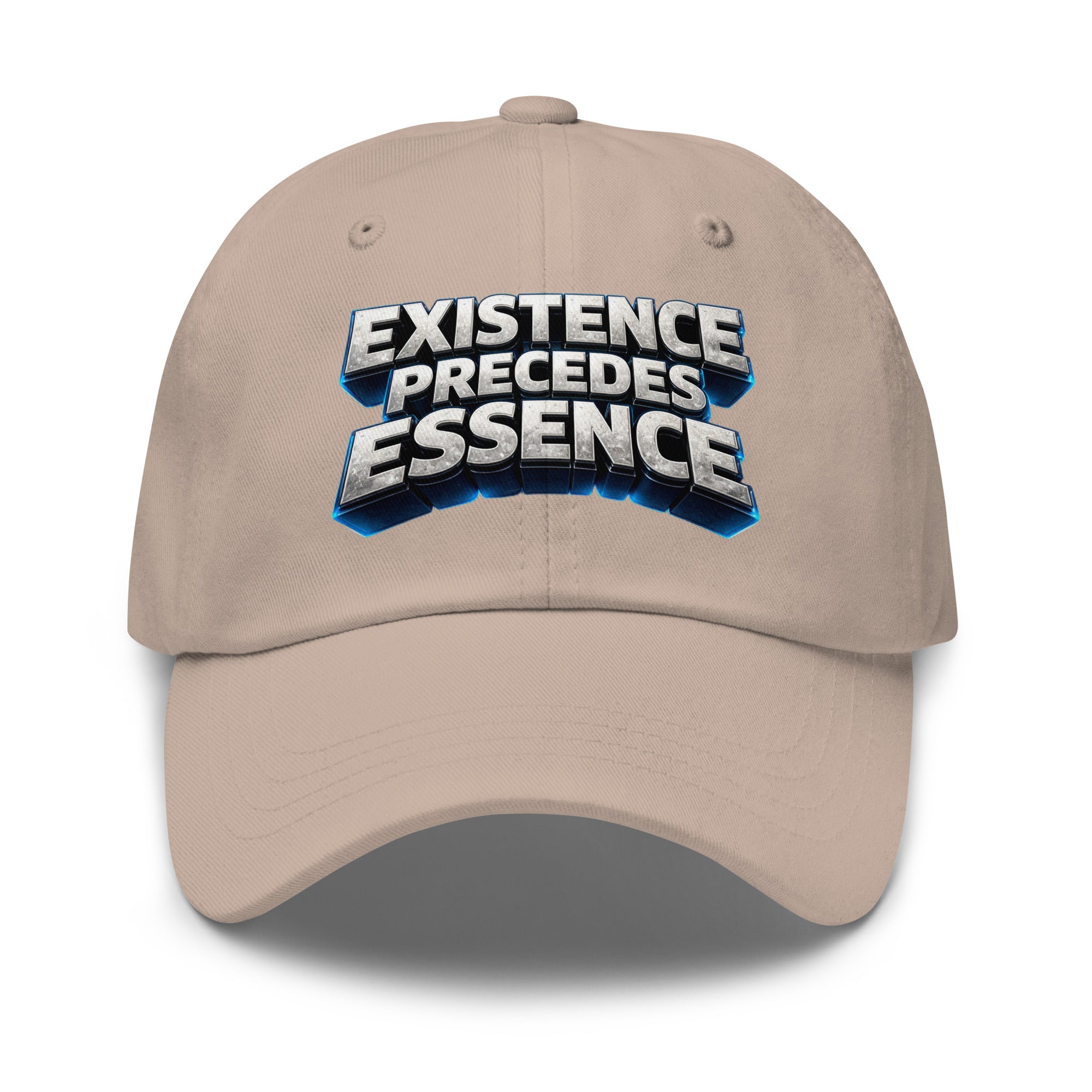 Dad hat - Existence Precedes Essence Dad Hat – Minimalist Philosophy Quote Cap by printfluence.net