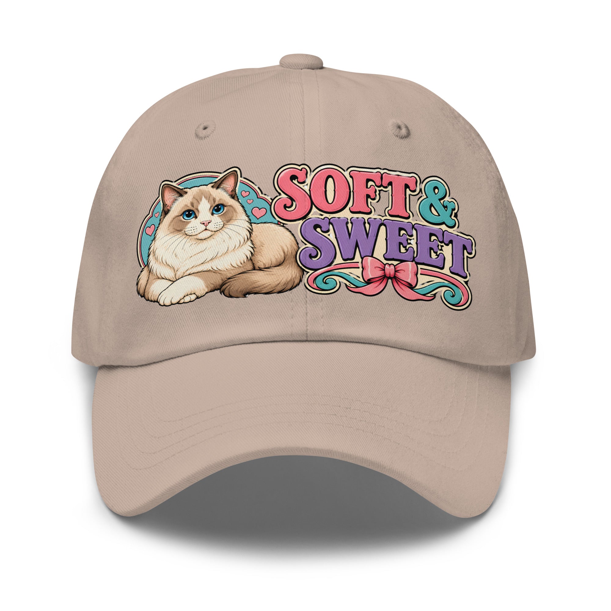 Soft and Sweet Fluffy Ragdoll Cat | Classic Dad Hat for Cat Lovers by printfluence.net