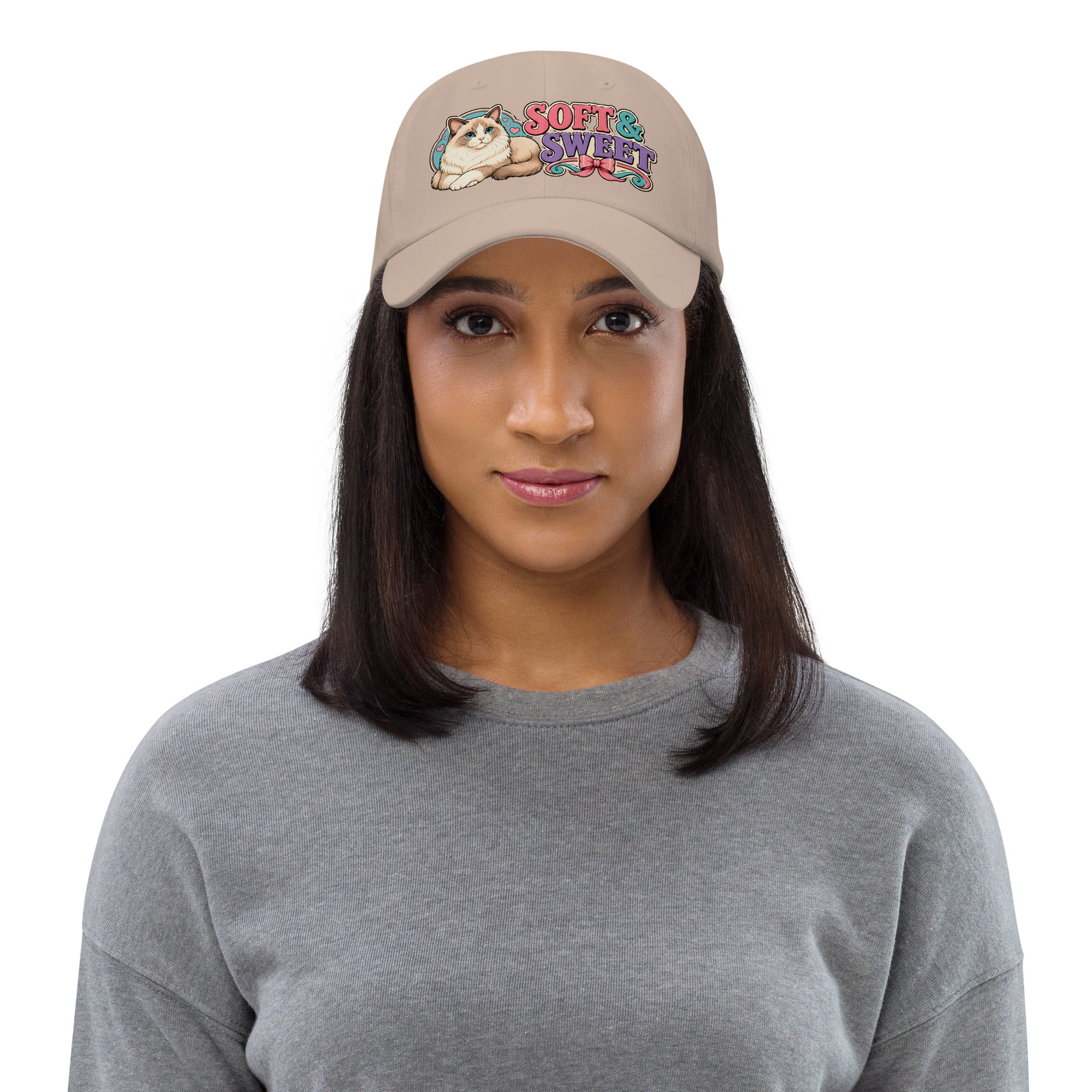 Soft and Sweet Fluffy Ragdoll Cat | Classic Dad Hat for Cat Lovers by printfluence.net