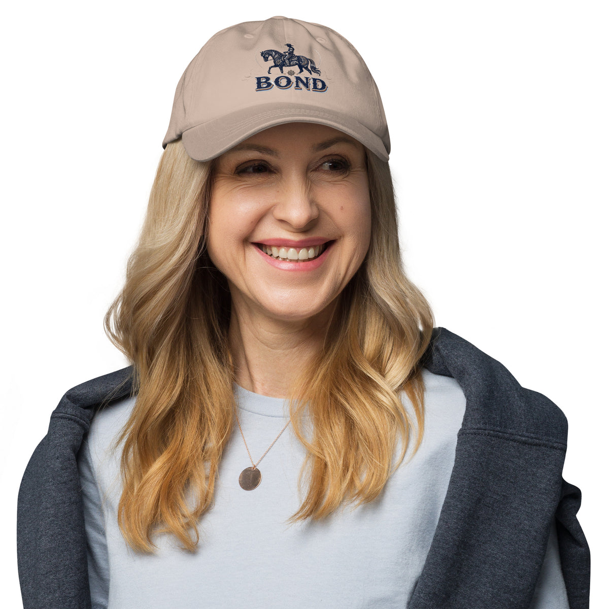 Horse Lovers Dad Hat Bond – Western Equestrian & Majestic Stallion Embroidered Cap by printfluence.net