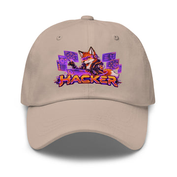 Cyberpunk Animals Lovers | Classic Dad Hat — HACKER by printfluence