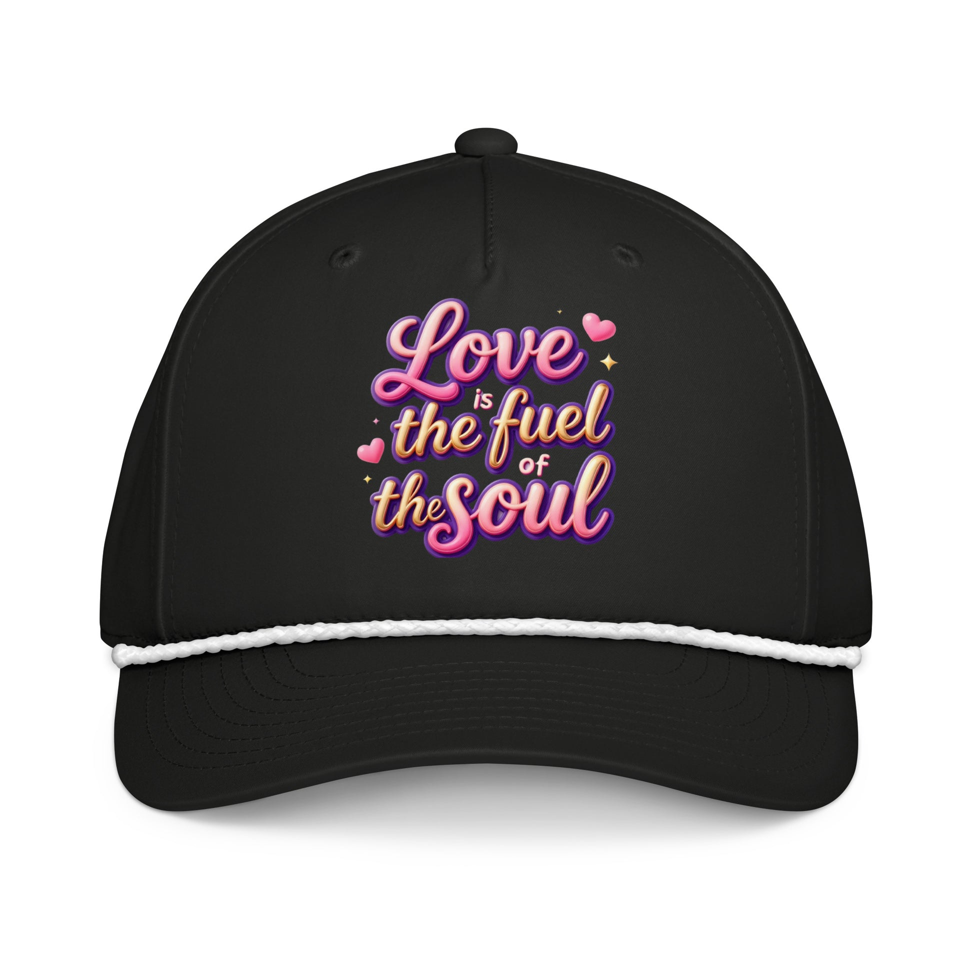 Classic rope cap - Love Is the Fuel of the Soul – Classic Rope Cap for Bold Achievers by printfluence.net